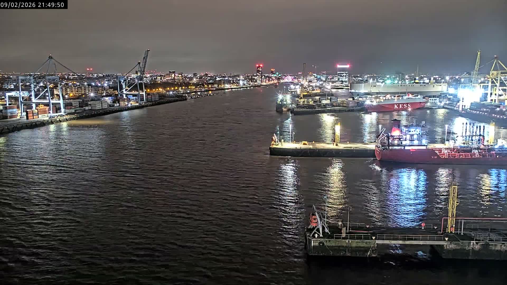 Dublin City & Port Skyline Cam - Dublin, Eastern & Midland, Leinster, Ireland