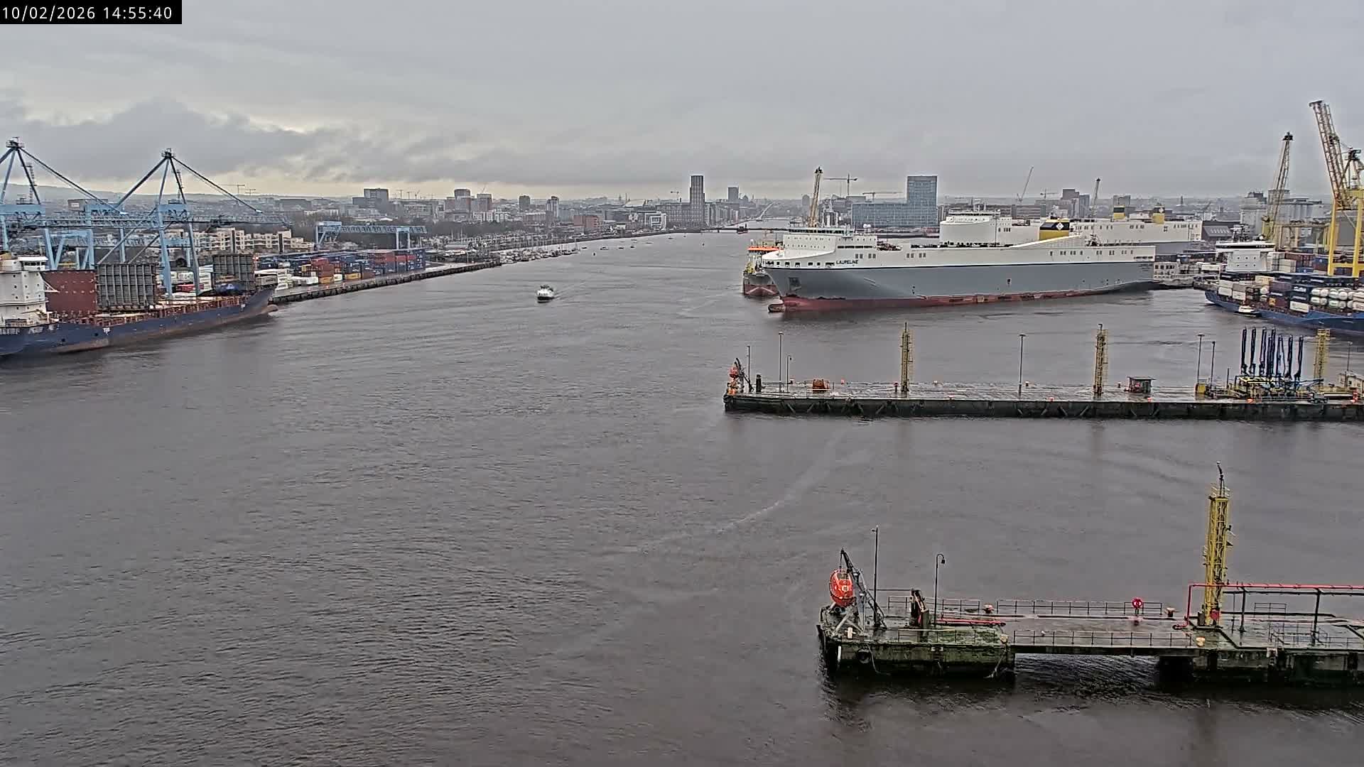 Dublin City & Port Skyline Cam - Dublin, Eastern & Midland, Leinster, Ireland