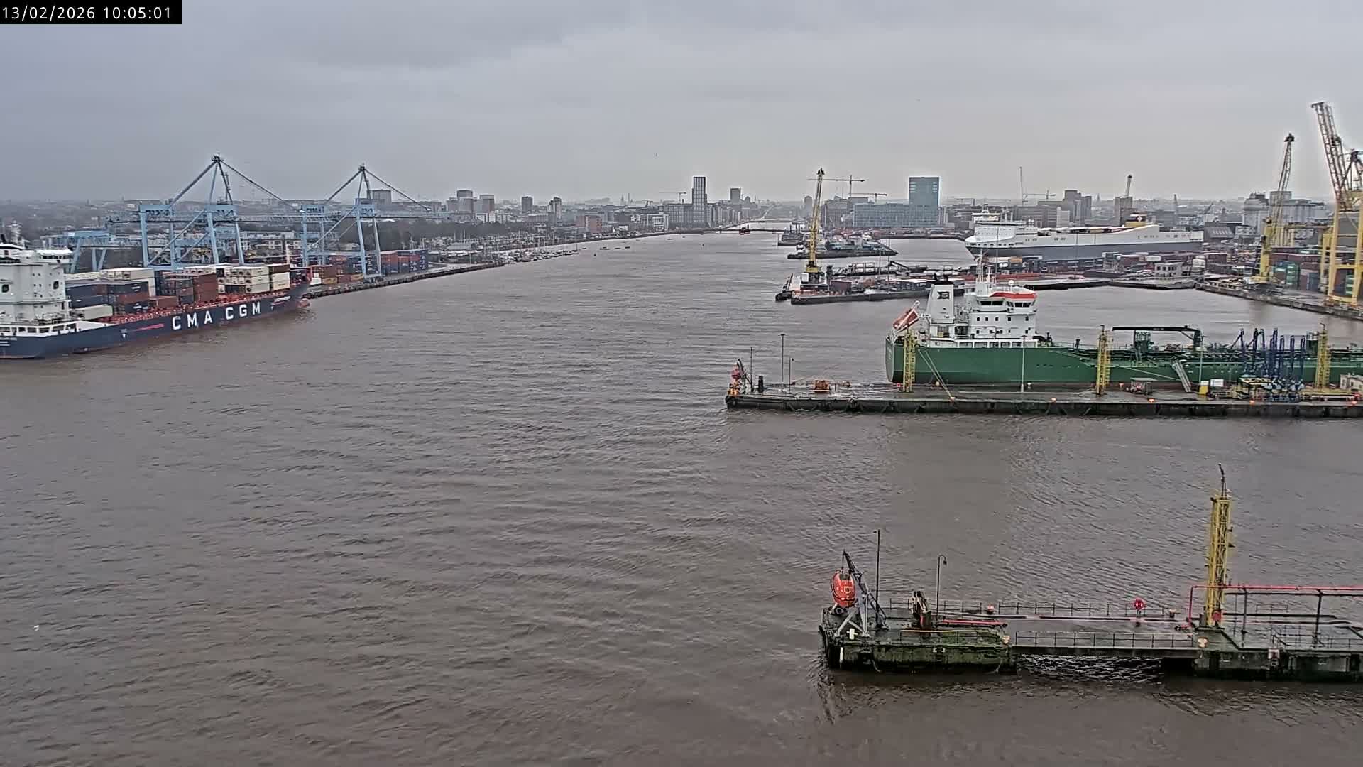 Dublin City & Port Skyline Cam - Dublin, Eastern & Midland, Leinster, Ireland