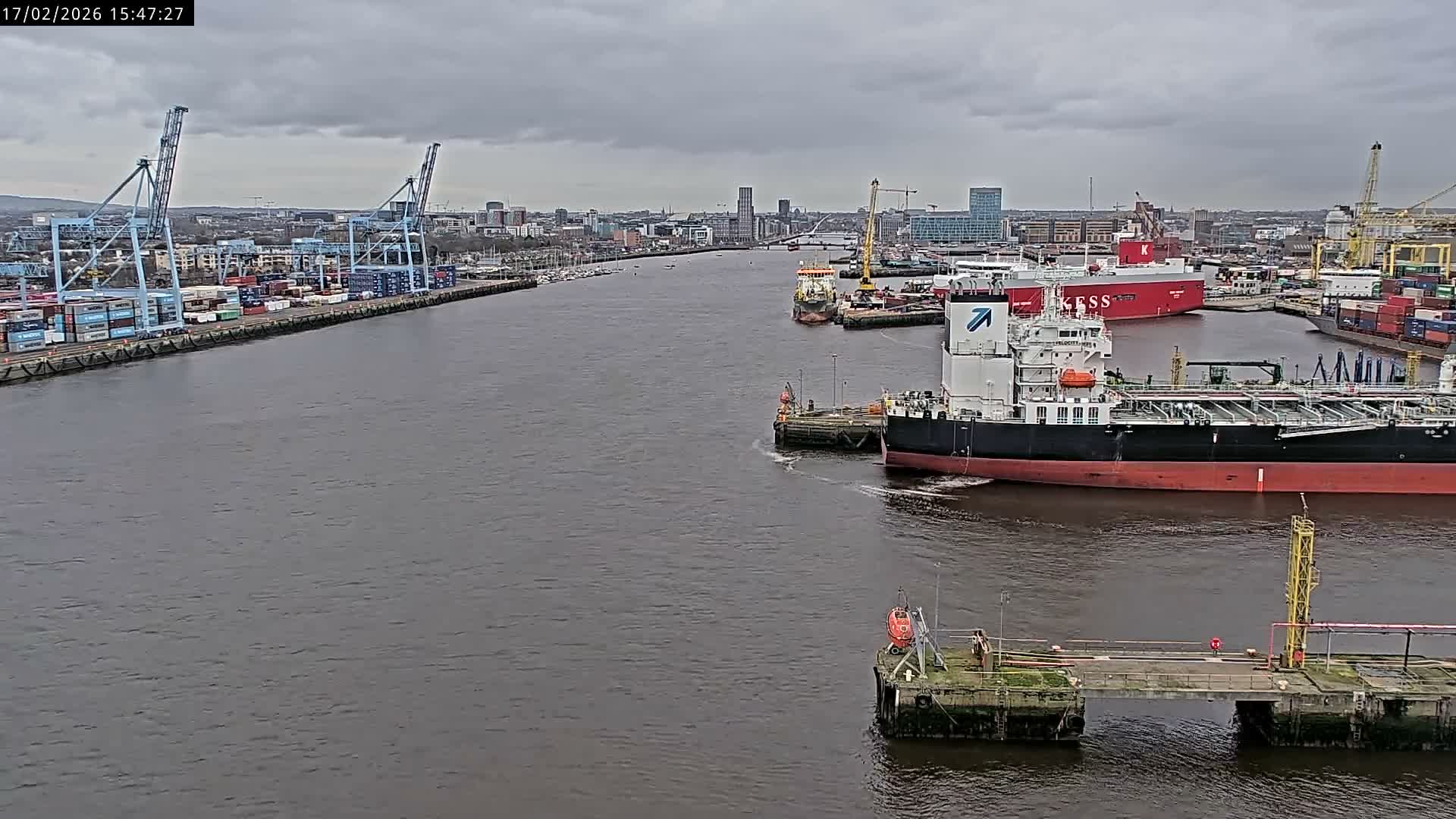 Dublin City & Port Skyline Cam - Dublin, Eastern & Midland, Leinster, Ireland