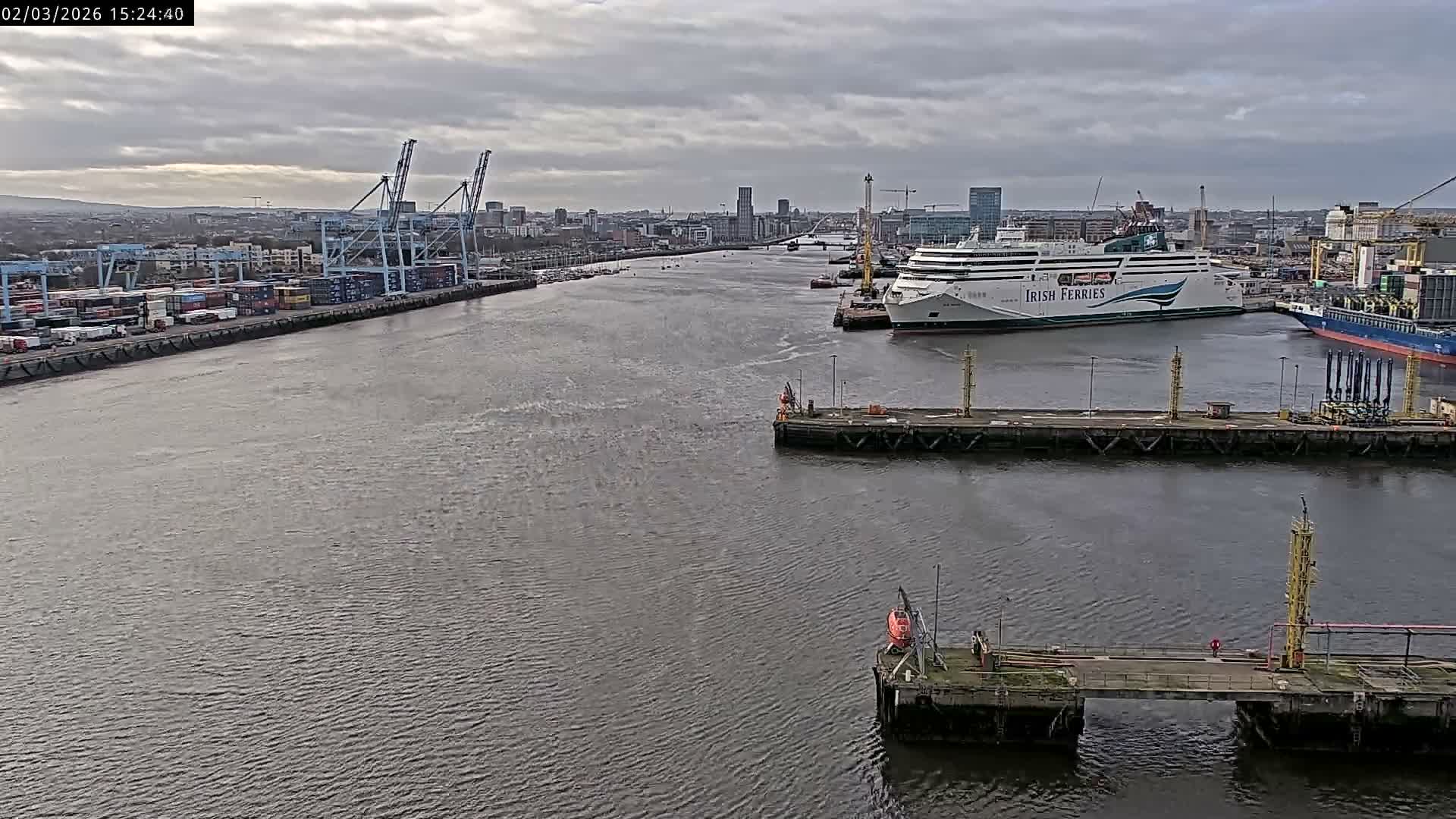 Dublin City & Port Skyline Cam - Dublin, Eastern & Midland, Leinster, Ireland