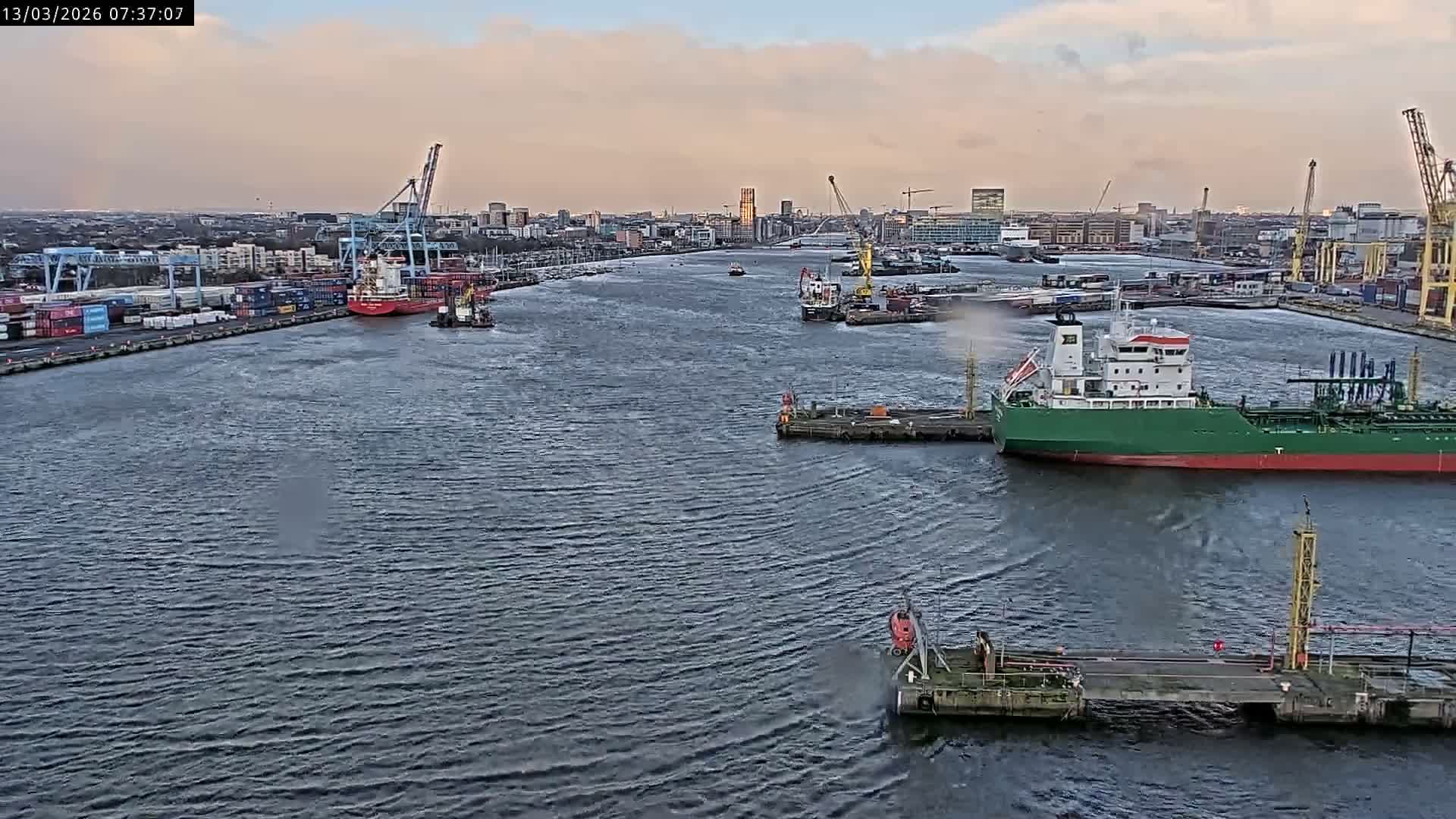 Dublin City & Port Skyline Cam - Dublin, Eastern & Midland, Leinster, Ireland