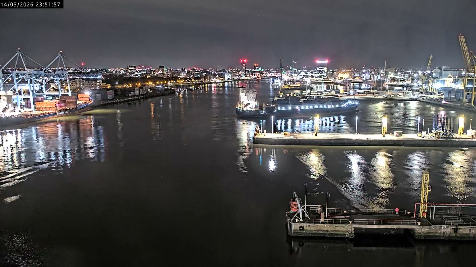 Dublin City & Port Skyline Cam - Dublin, Eastern & Midland, Leinster, Ireland