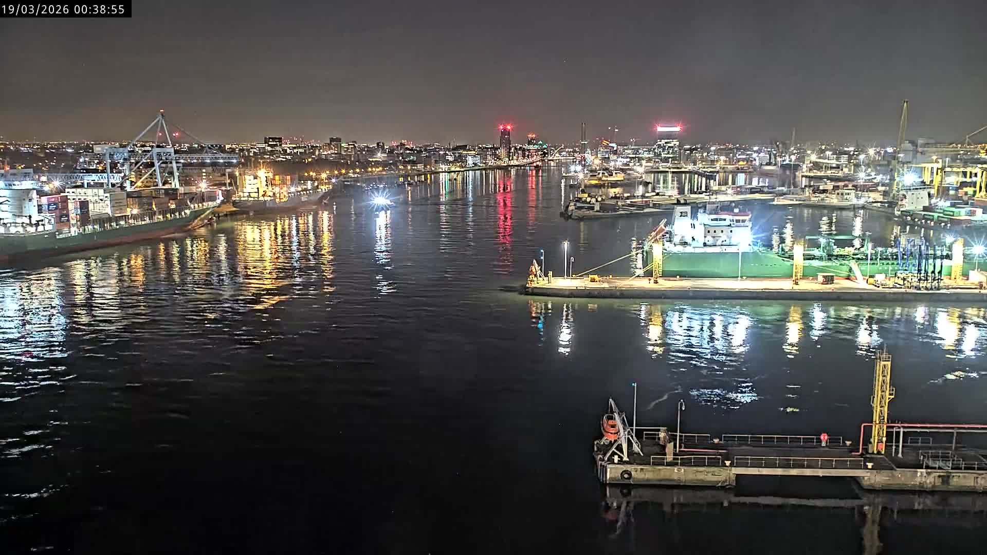 Dublin City & Port Skyline Cam - Dublin, Eastern & Midland, Leinster, Ireland