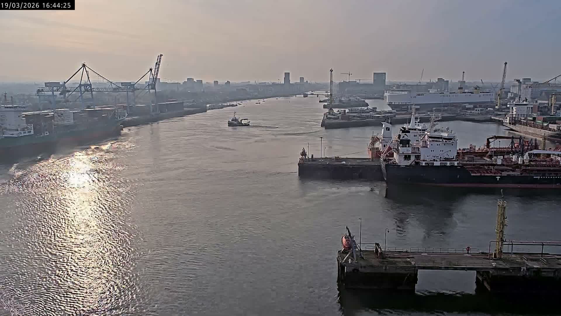 Dublin City & Port Skyline Cam - Dublin, Eastern & Midland, Leinster, Ireland