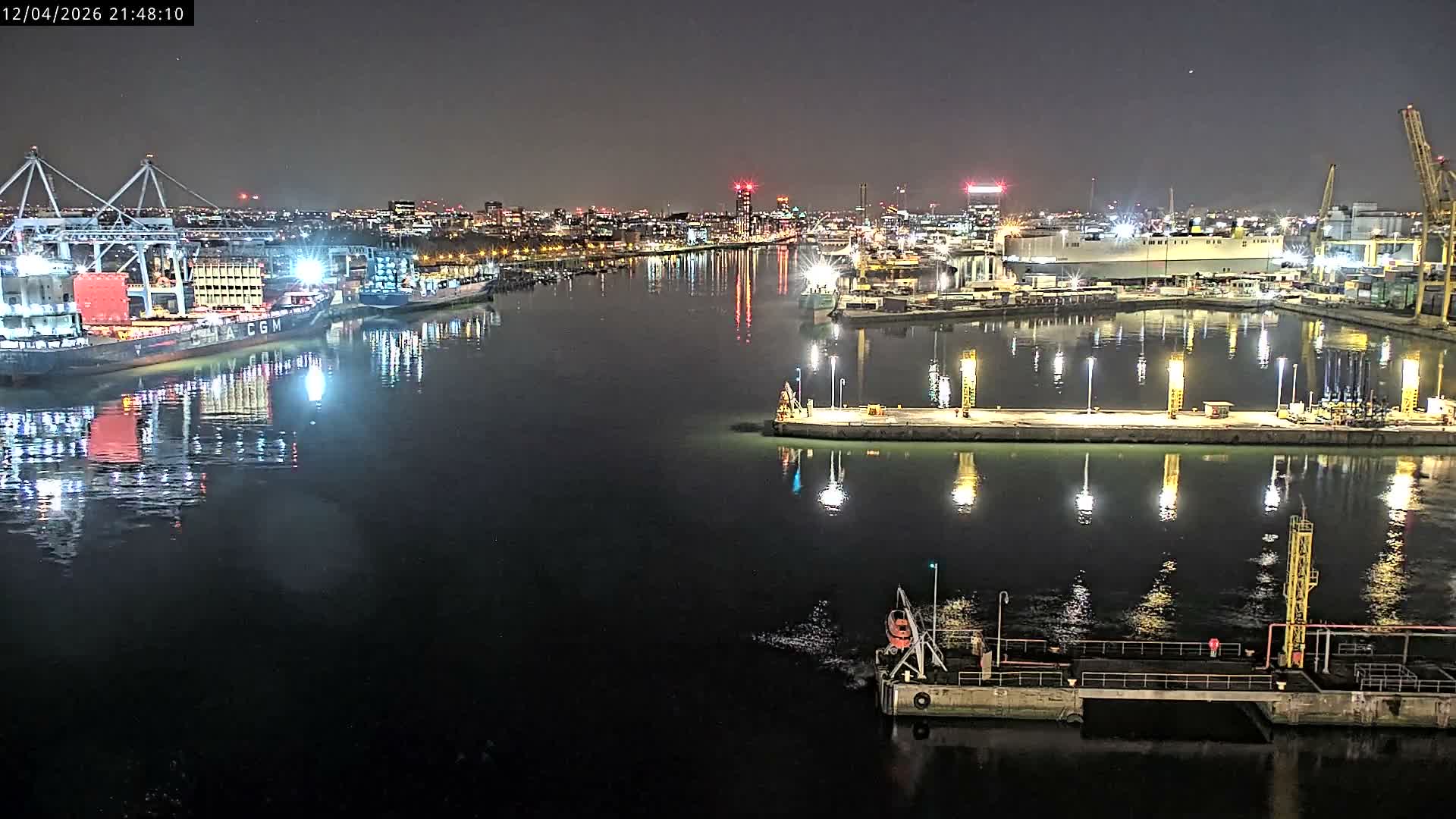 Dublin City & Port Skyline Cam - Dublin, Eastern & Midland, Leinster, Ireland