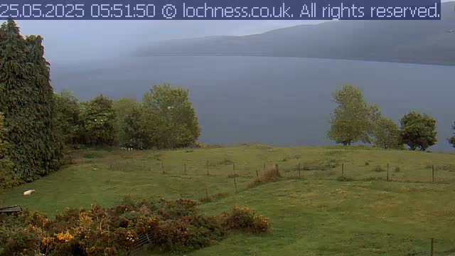 Nessieland,  Loch Ness Lake View Point Live Cam -  Drumnadrochit, Highland, Inverness, Scotland, United Kingdom