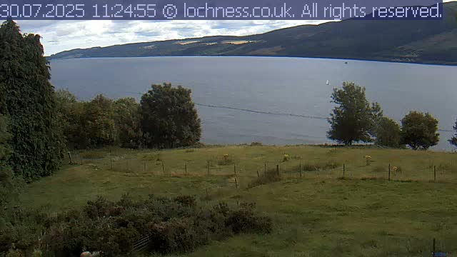 Nessieland,  Loch Ness Lake View Point Live Cam -  Drumnadrochit, Highland, Inverness, Scotland, United Kingdom
