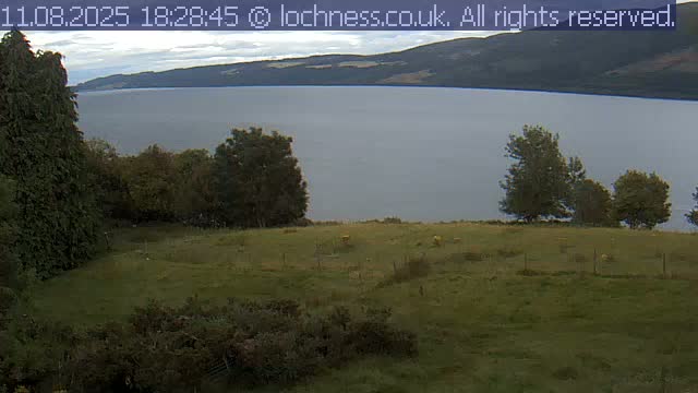Nessieland,  Loch Ness Lake View Point Live Cam -  Drumnadrochit, Highland, Inverness, Scotland, United Kingdom