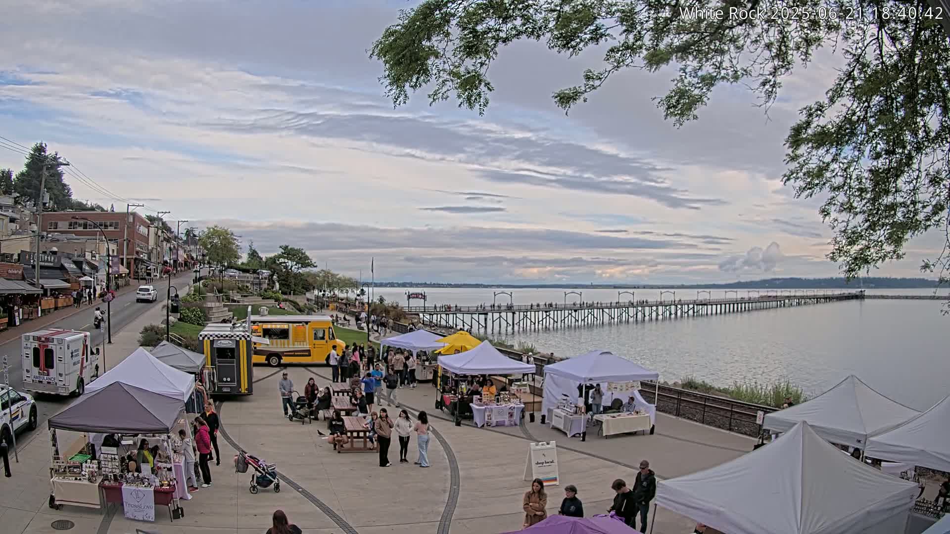 White Rock City & Pier Live Cam - White Rock, Metro Vancouver, British Columbia, Canada