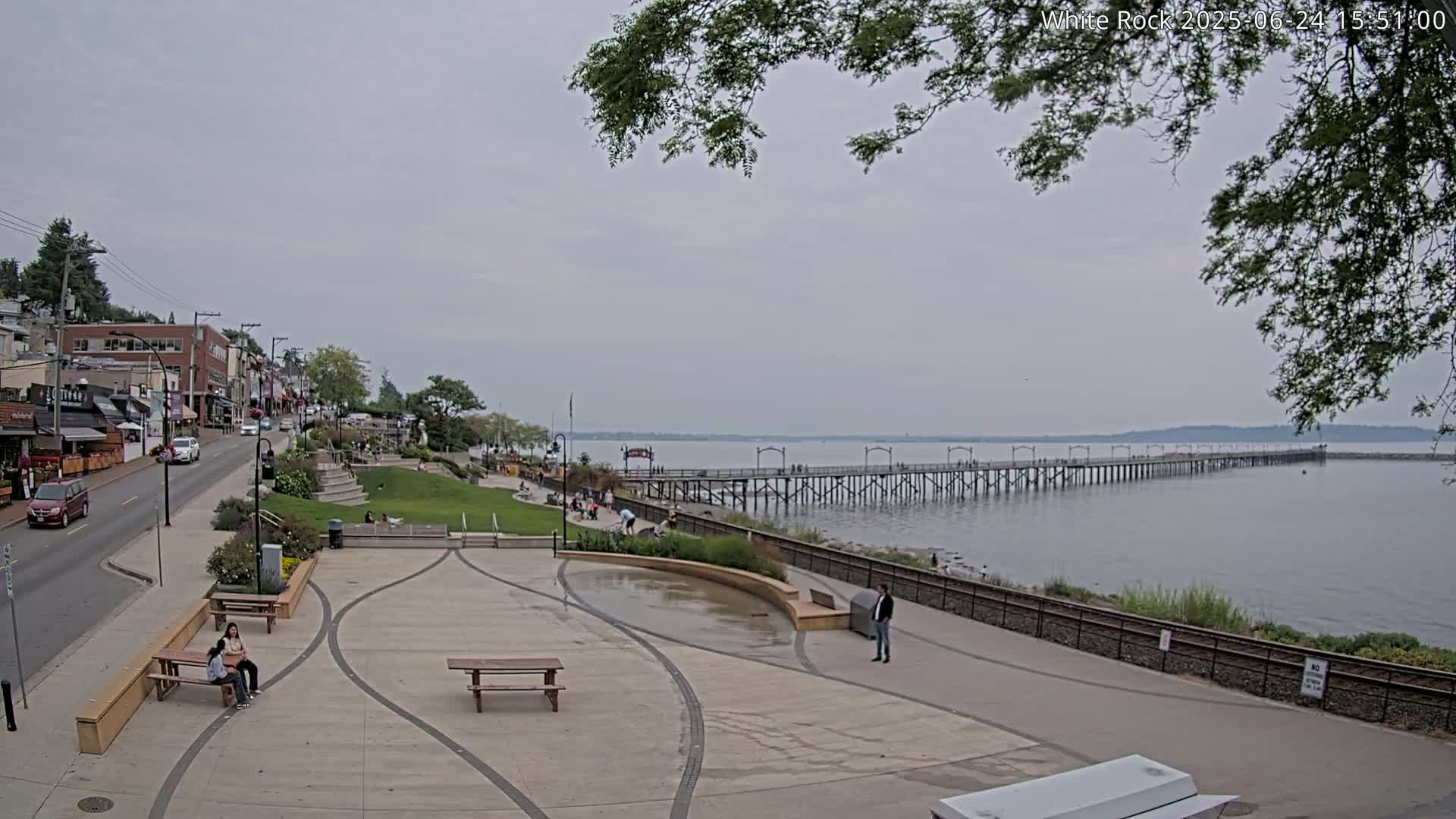 White Rock City & Pier Live Cam - White Rock, Metro Vancouver, British Columbia, Canada