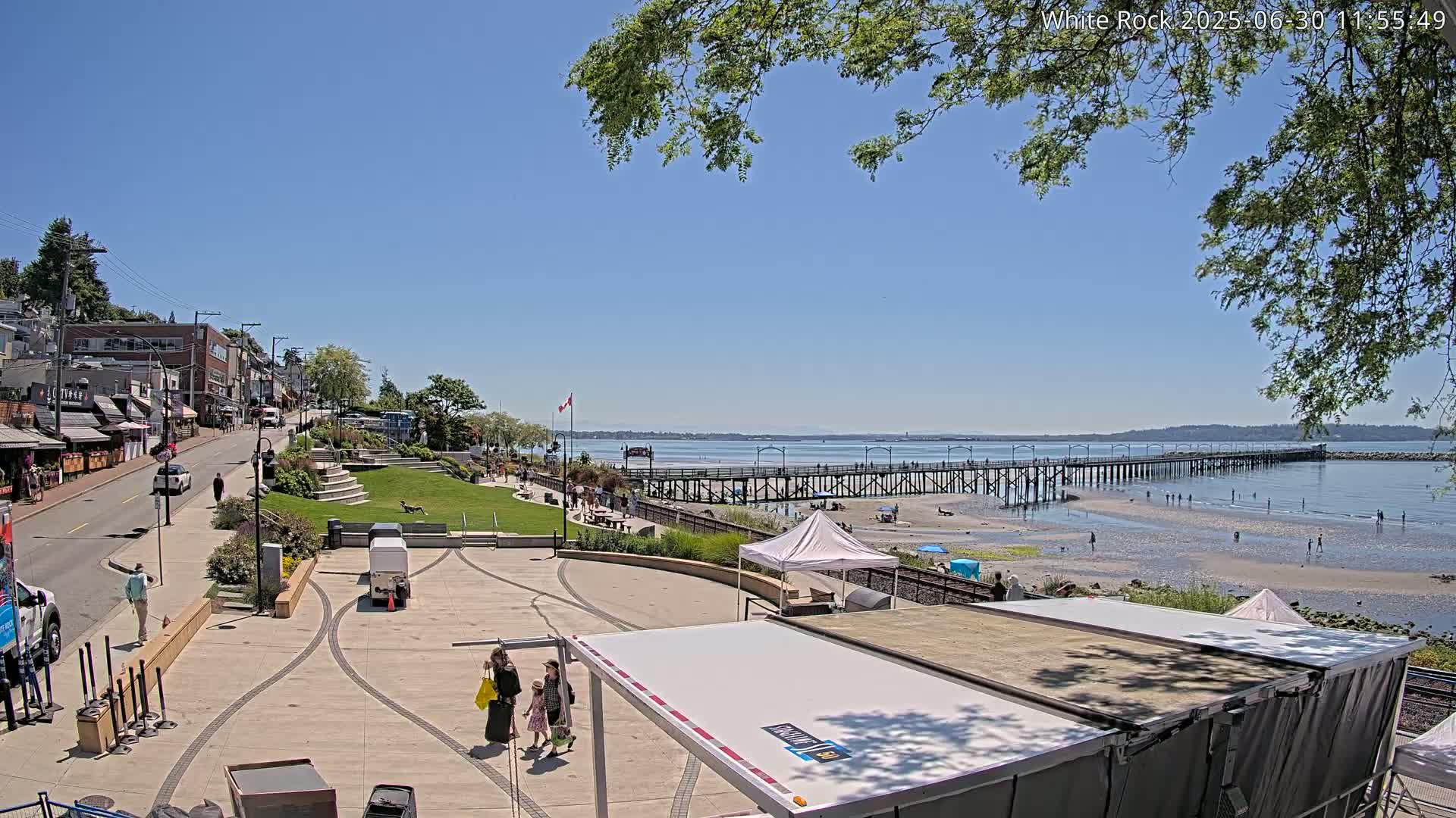 White Rock City & Pier Live Cam - White Rock, Metro Vancouver, British Columbia, Canada