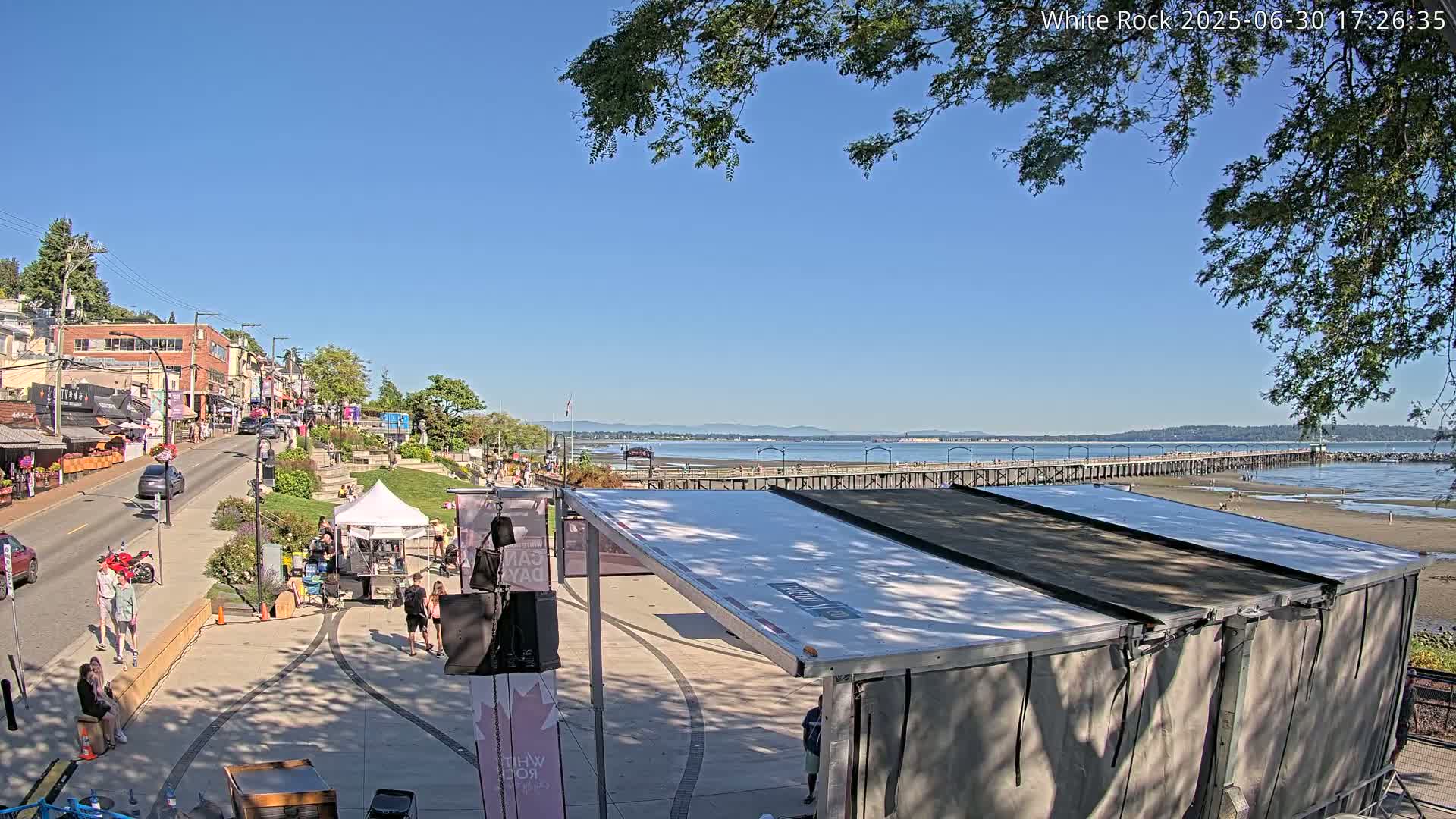 White Rock City & Pier Live Cam - White Rock, Metro Vancouver, British Columbia, Canada