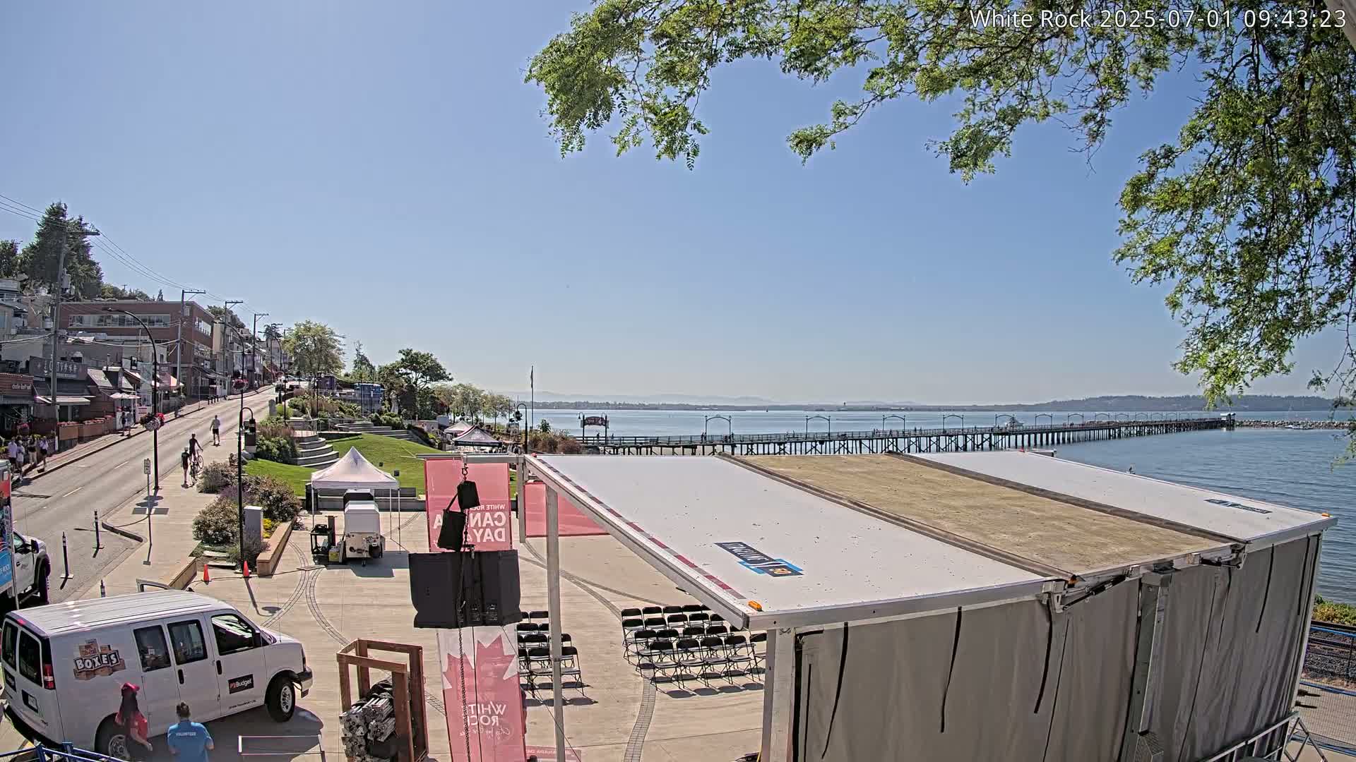 White Rock City & Pier Live Cam - White Rock, Metro Vancouver, British Columbia, Canada