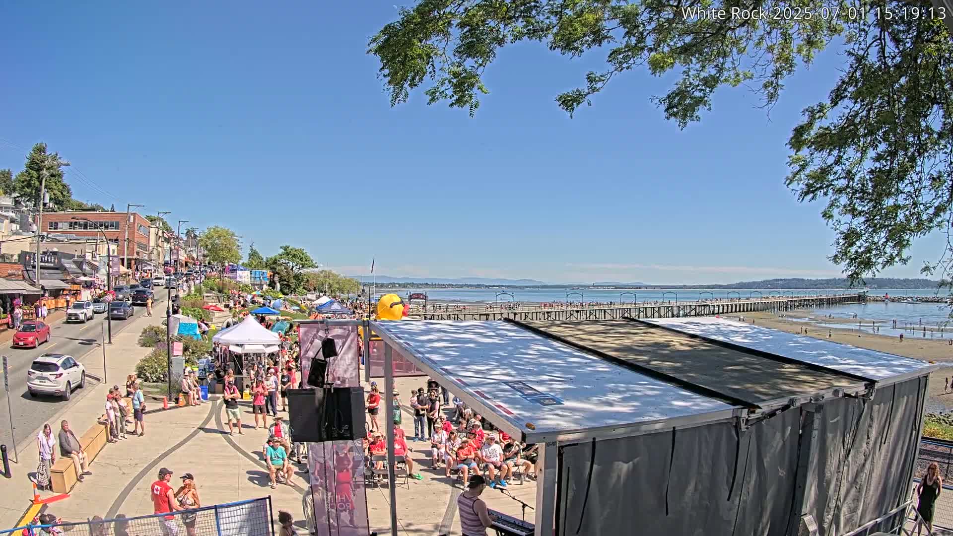 White Rock City & Pier Live Cam - White Rock, Metro Vancouver, British Columbia, Canada