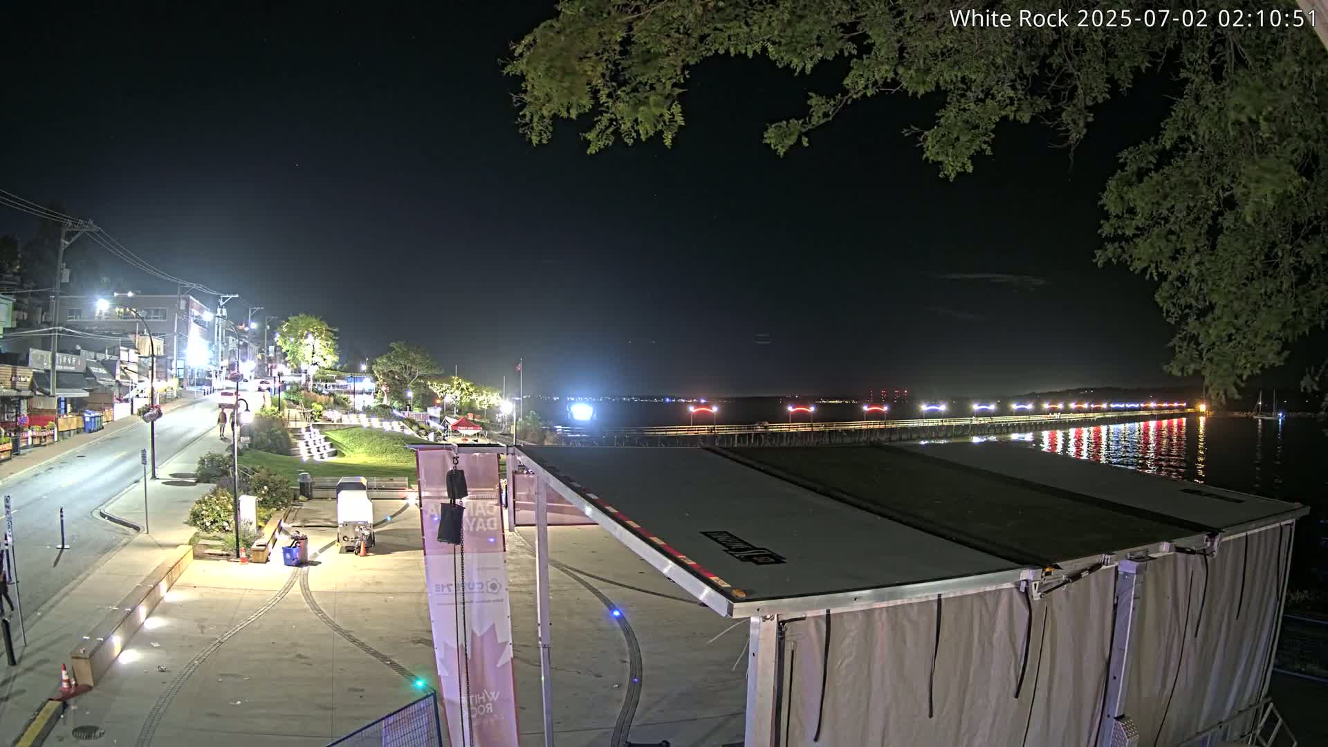 White Rock City & Pier Live Cam - White Rock, Metro Vancouver, British Columbia, Canada