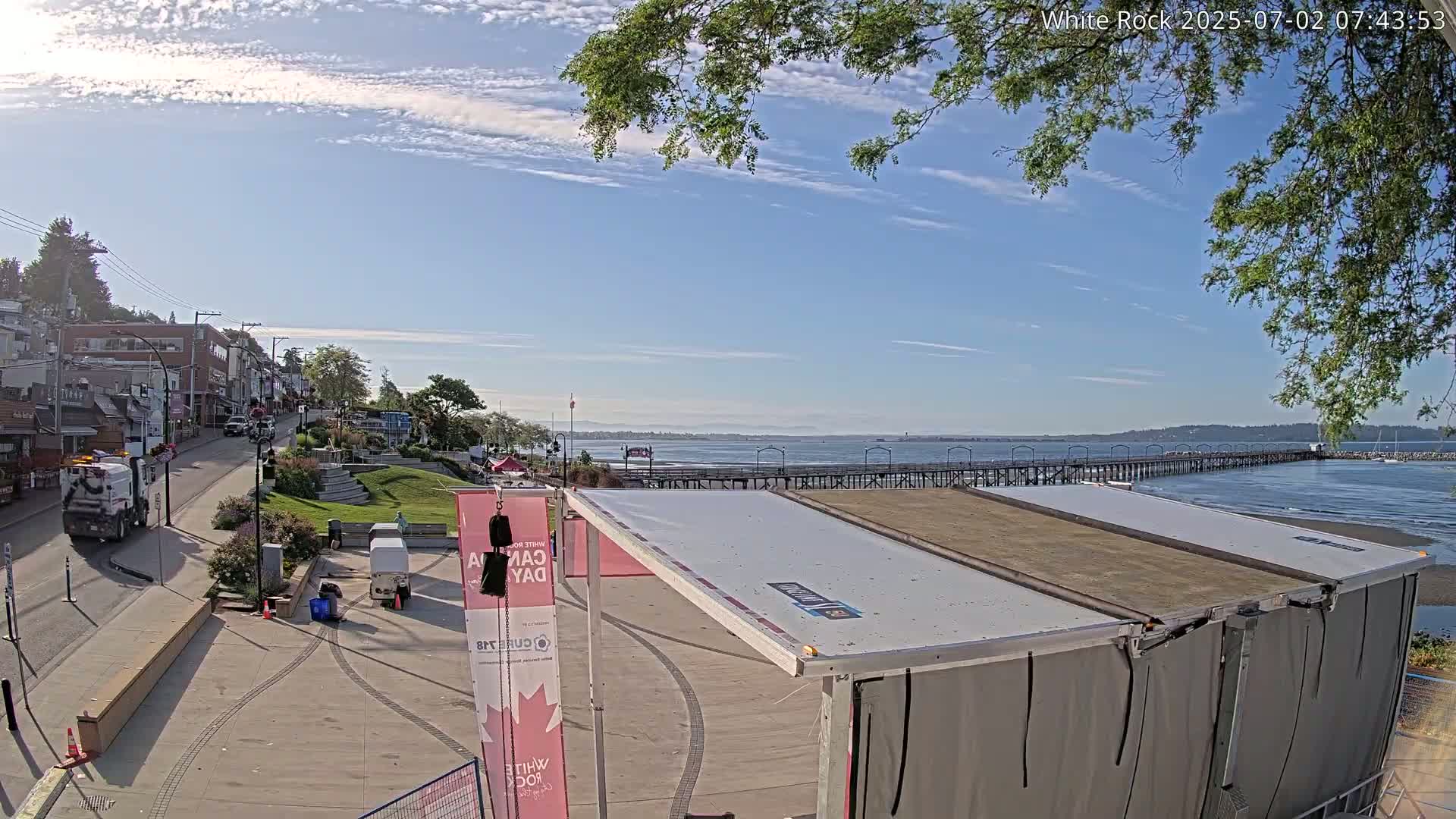 White Rock City & Pier Live Cam - White Rock, Metro Vancouver, British Columbia, Canada
