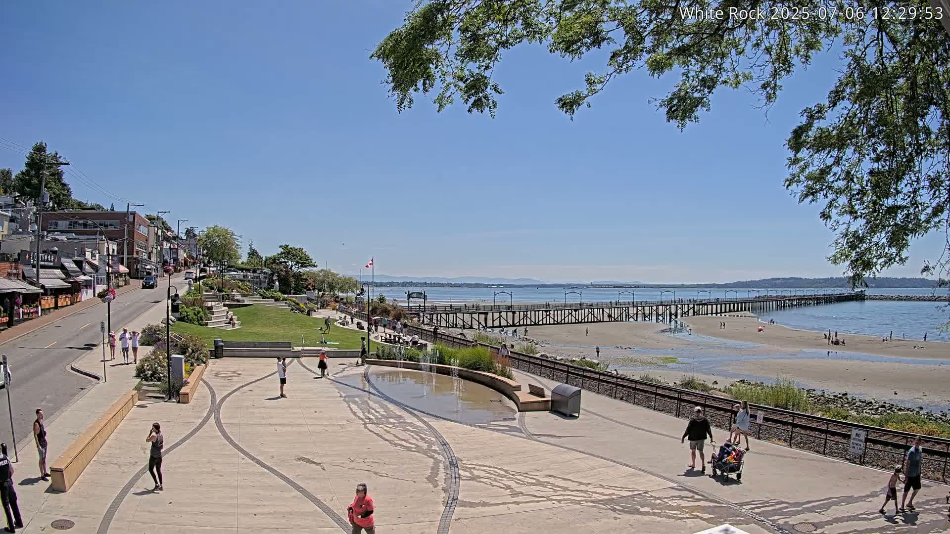 White Rock City & Pier Live Cam - White Rock, Metro Vancouver, British Columbia, Canada