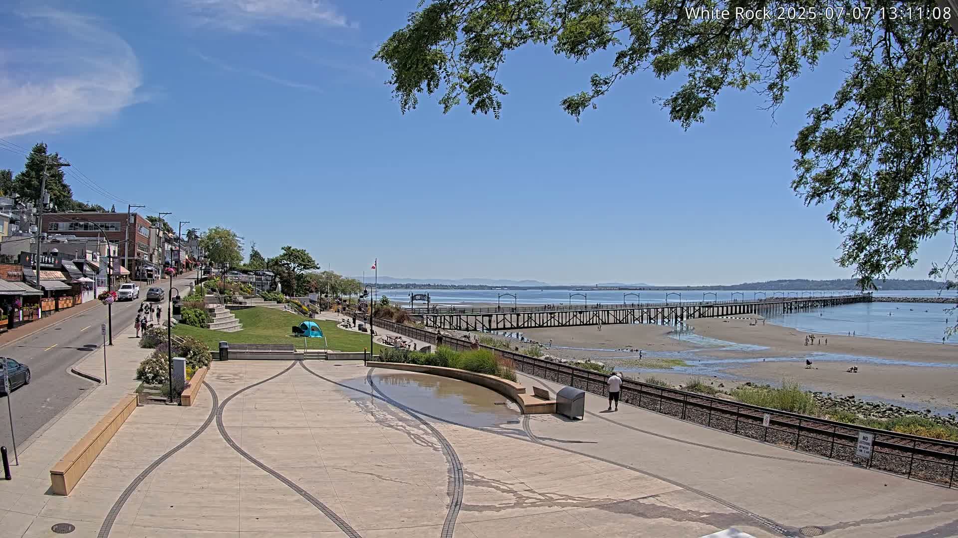 White Rock City & Pier Live Cam - White Rock, Metro Vancouver, British Columbia, Canada