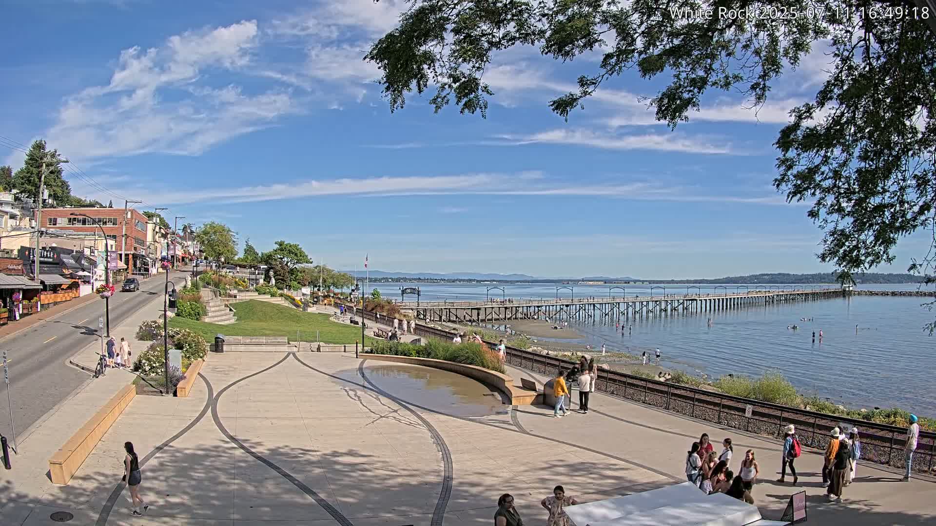 White Rock City & Pier Live Cam - White Rock, Metro Vancouver, British Columbia, Canada