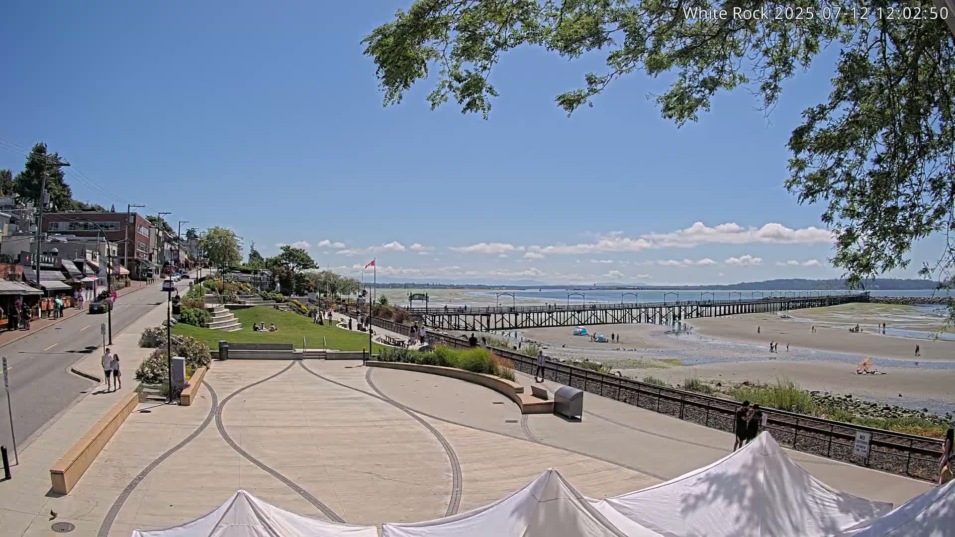 White Rock City & Pier Live Cam - White Rock, Metro Vancouver, British Columbia, Canada