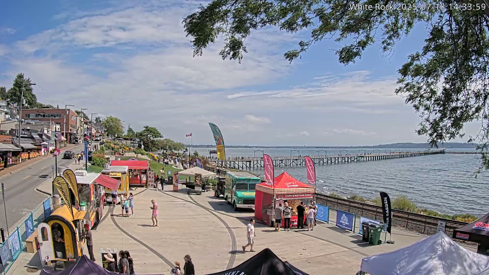 White Rock City & Pier Live Cam - White Rock, Metro Vancouver, British Columbia, Canada