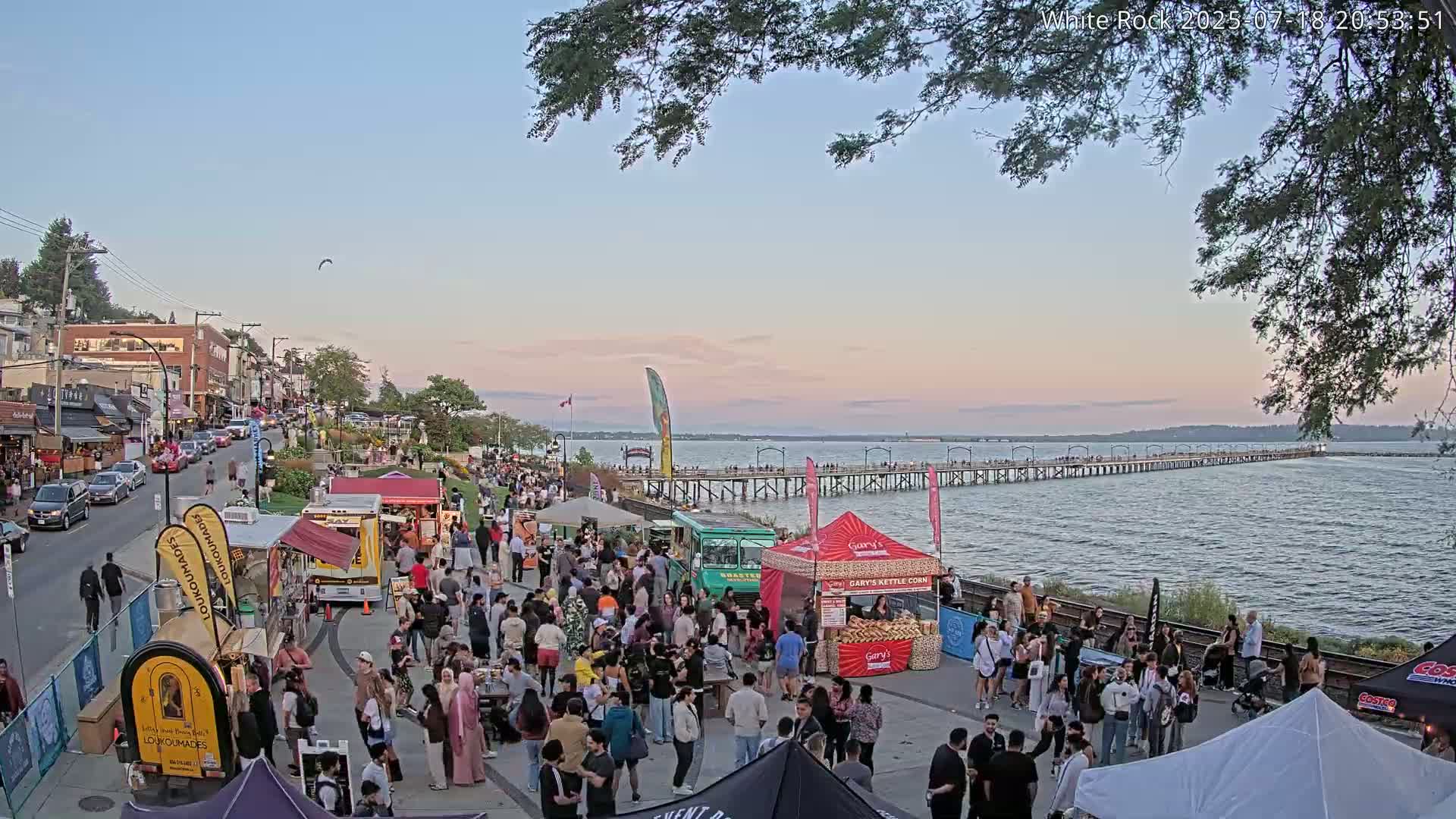 White Rock City & Pier Live Cam - White Rock, Metro Vancouver, British Columbia, Canada