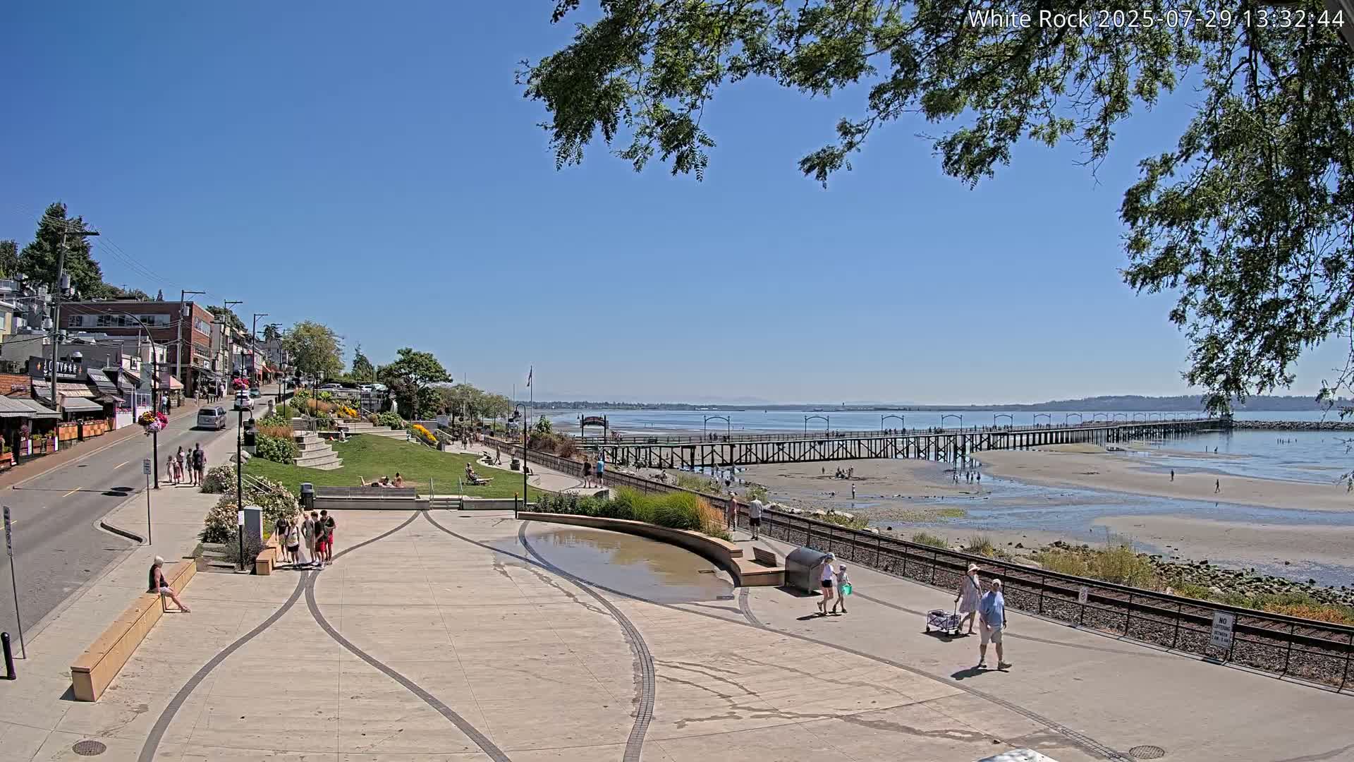 White Rock City & Pier Live Cam - White Rock, Metro Vancouver, British Columbia, Canada