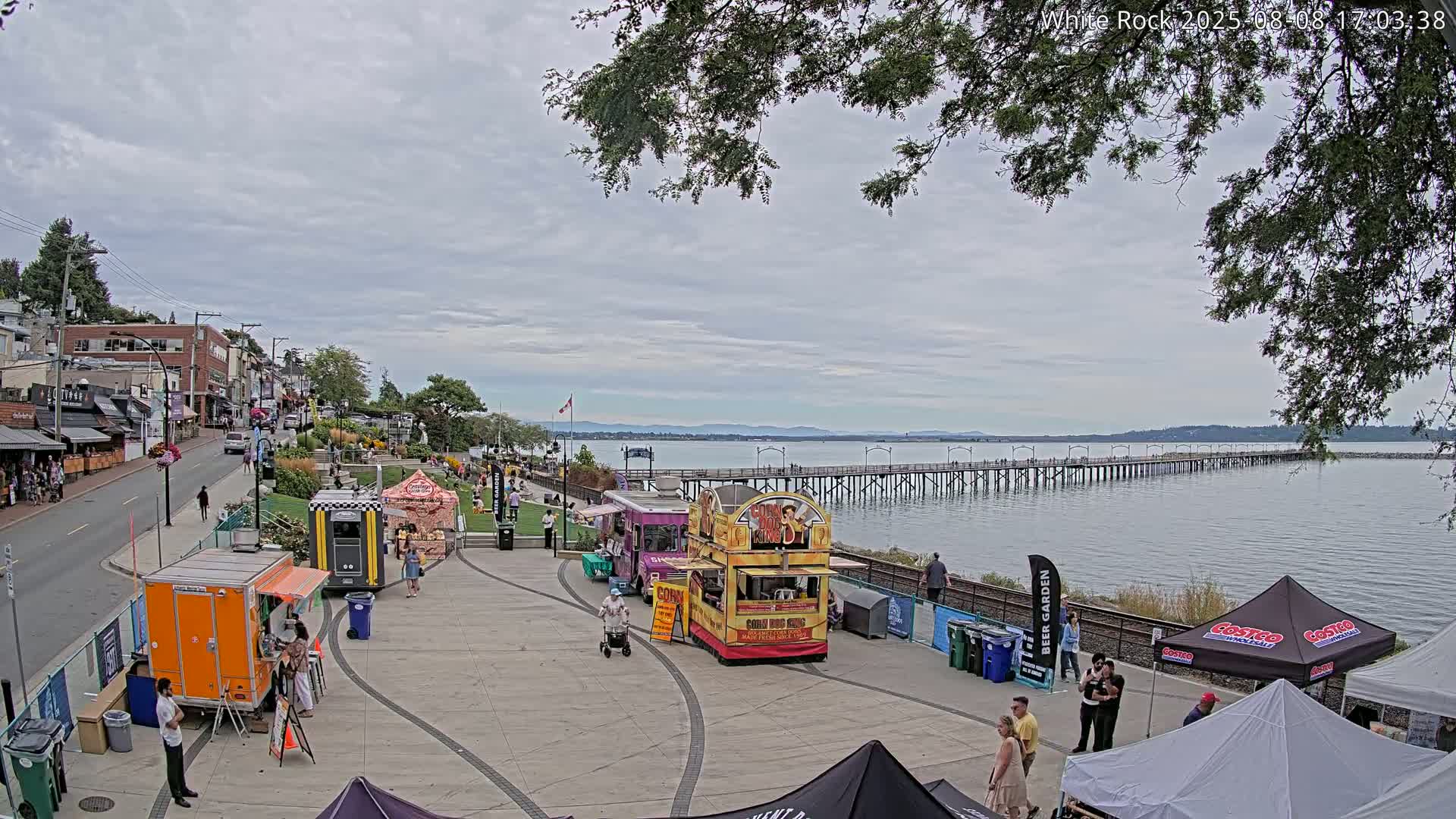 White Rock City & Pier Live Cam - White Rock, Metro Vancouver, British Columbia, Canada
