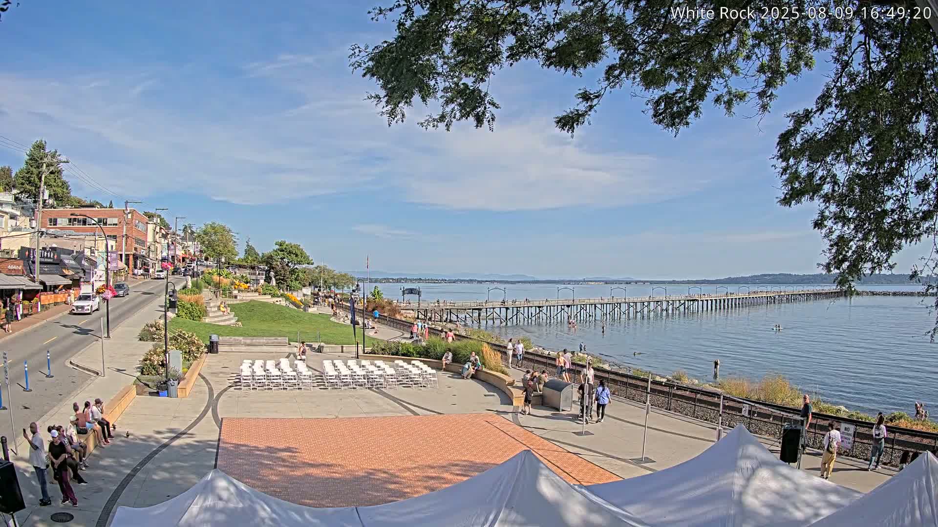 White Rock City & Pier Live Cam - White Rock, Metro Vancouver, British Columbia, Canada
