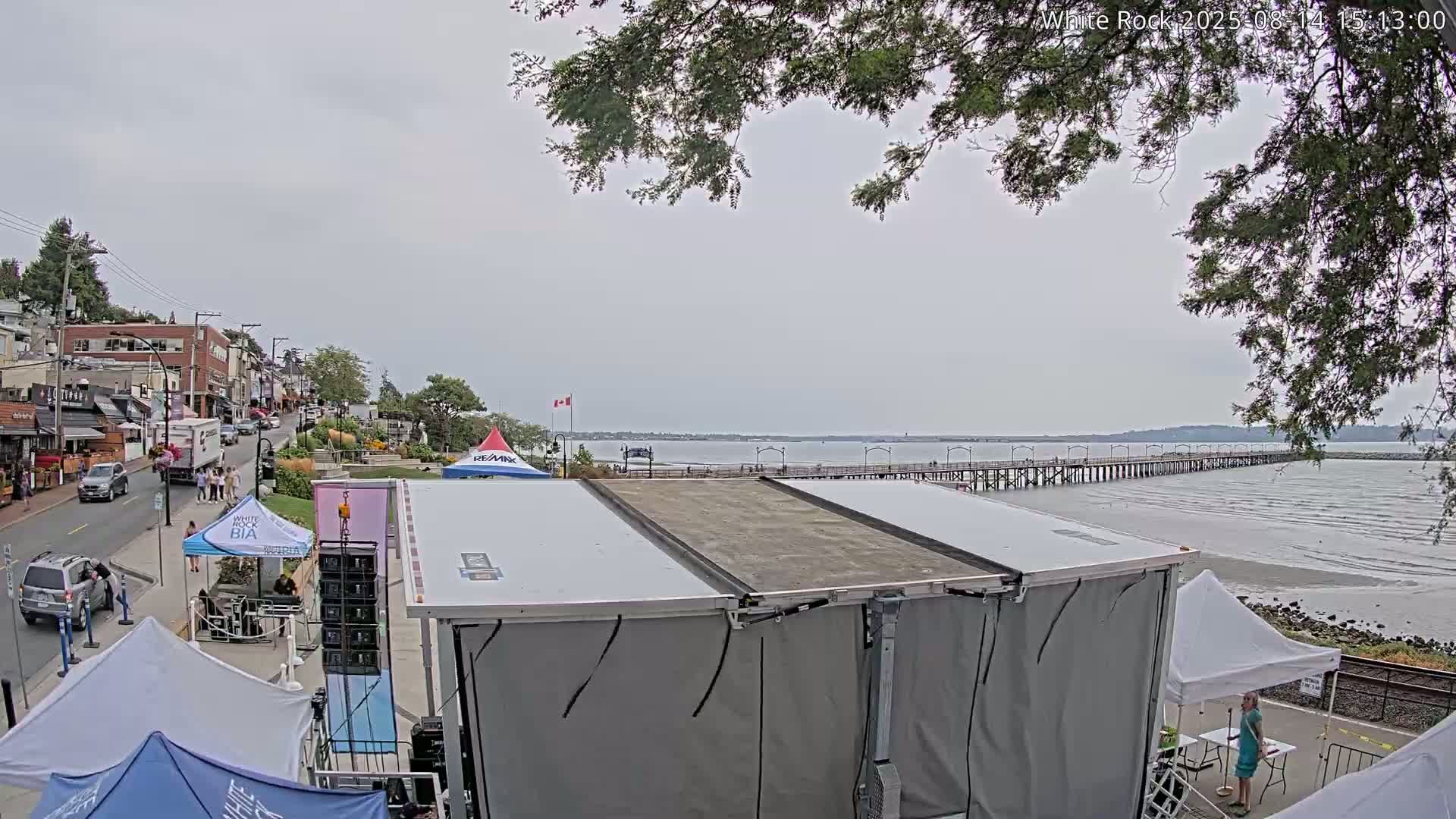 White Rock City & Pier Live Cam - White Rock, Metro Vancouver, British Columbia, Canada