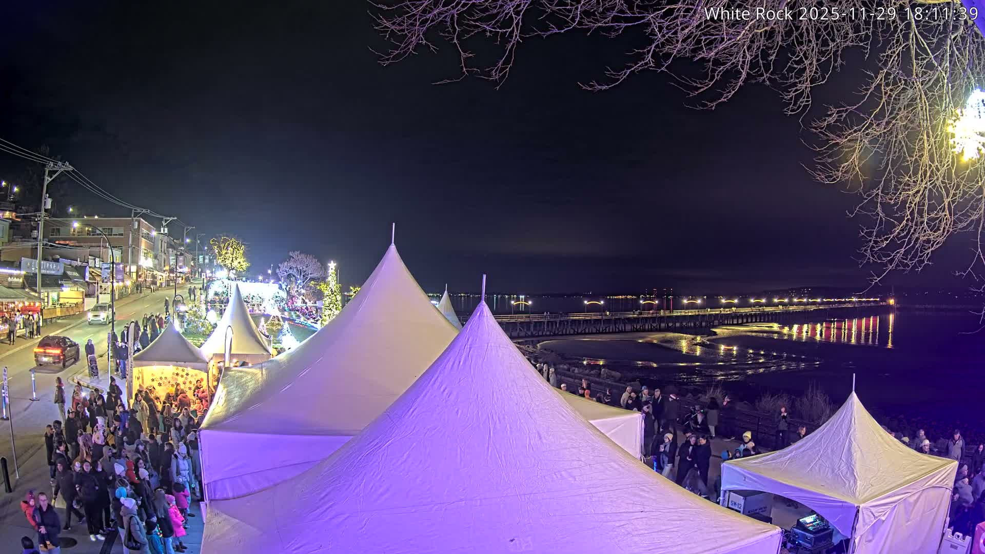 White Rock City & Pier Live Cam - White Rock, Metro Vancouver, British Columbia, Canada
