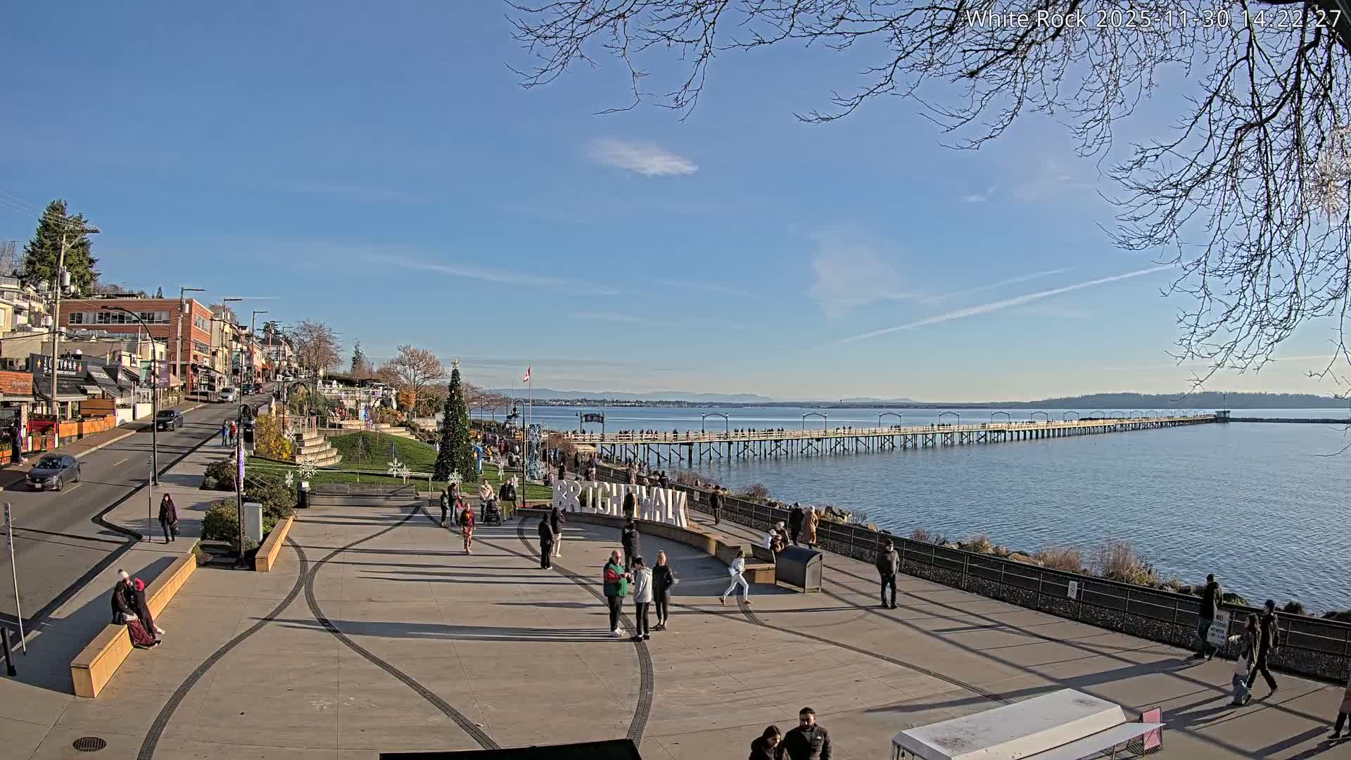 White Rock City & Pier Live Cam - White Rock, Metro Vancouver, British Columbia, Canada