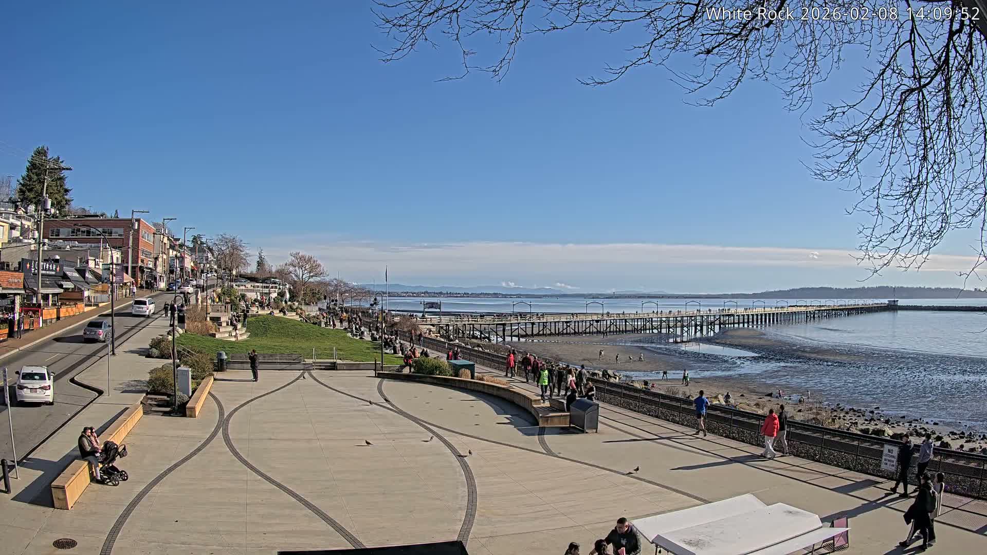 White Rock City & Pier Live Cam - White Rock, Metro Vancouver, British Columbia, Canada