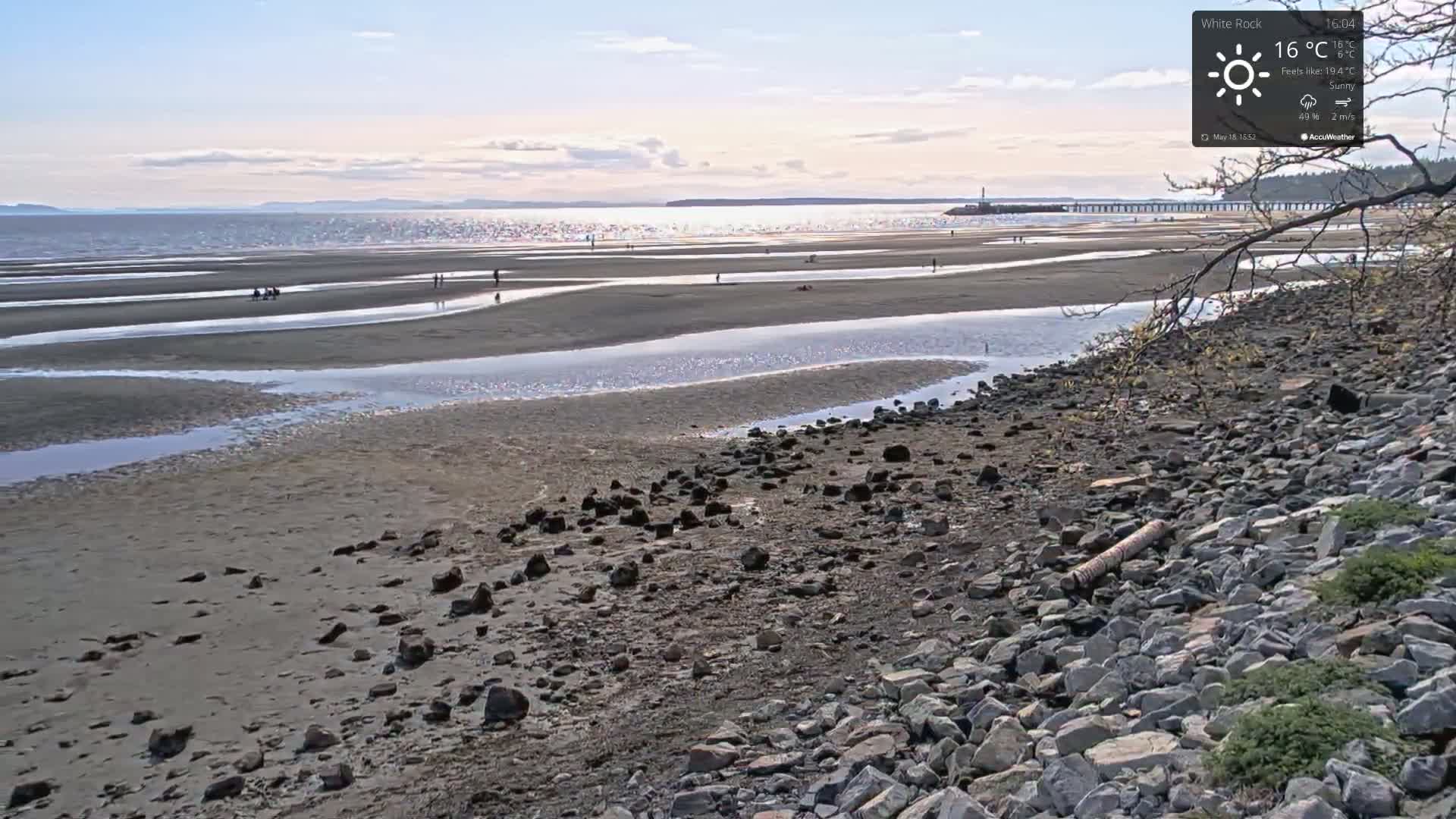 White Rock East Beach Live Cam - White Rock, Metro Vancouver, British Columbia, Canada