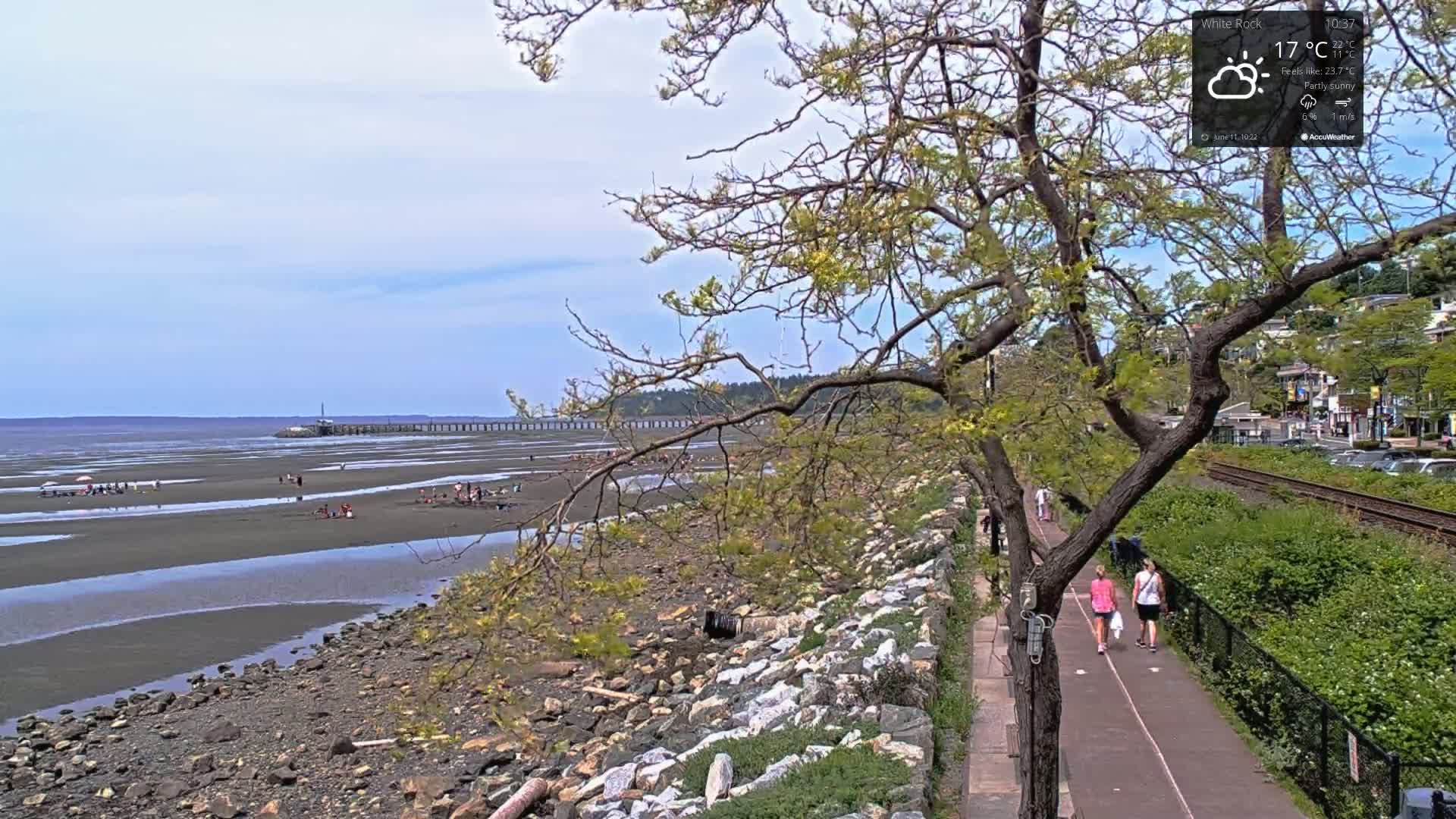 White Rock East Beach Live Cam - White Rock, Metro Vancouver, British Columbia, Canada