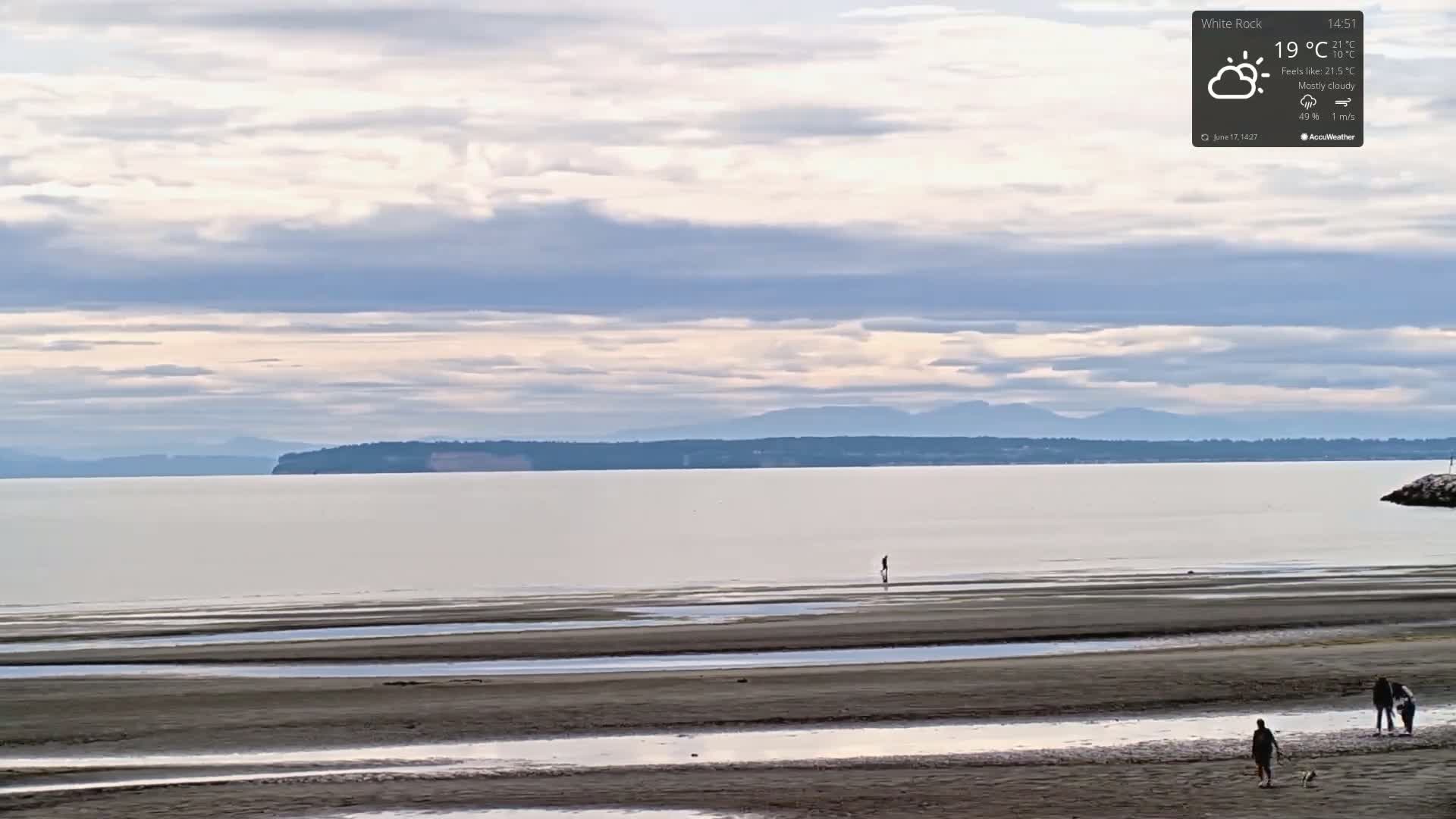 White Rock East Beach Live Cam - White Rock, Metro Vancouver, British Columbia, Canada