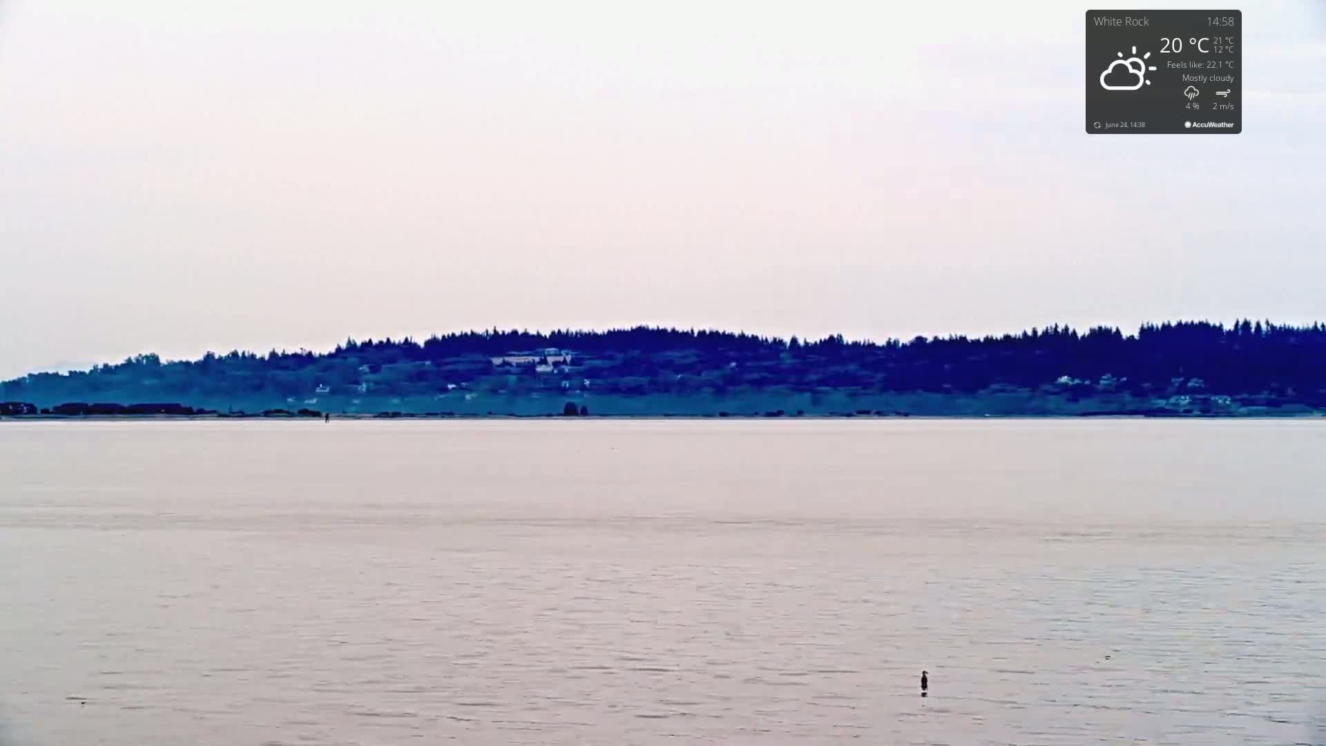 White Rock East Beach Live Cam - White Rock, Metro Vancouver, British Columbia, Canada