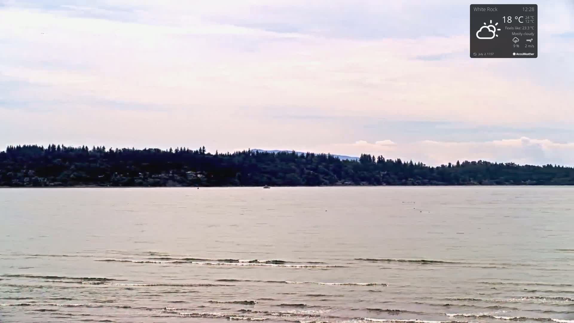 White Rock East Beach Live Cam - White Rock, Metro Vancouver, British Columbia, Canada