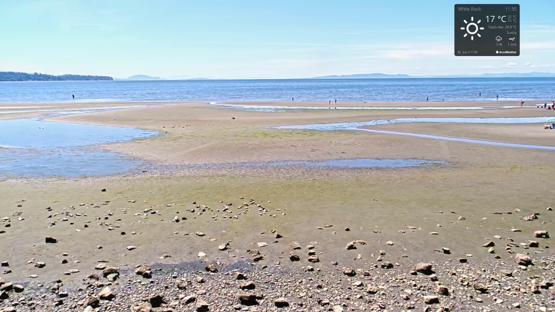 White Rock East Beach Live Cam - White Rock, Metro Vancouver, British Columbia, Canada