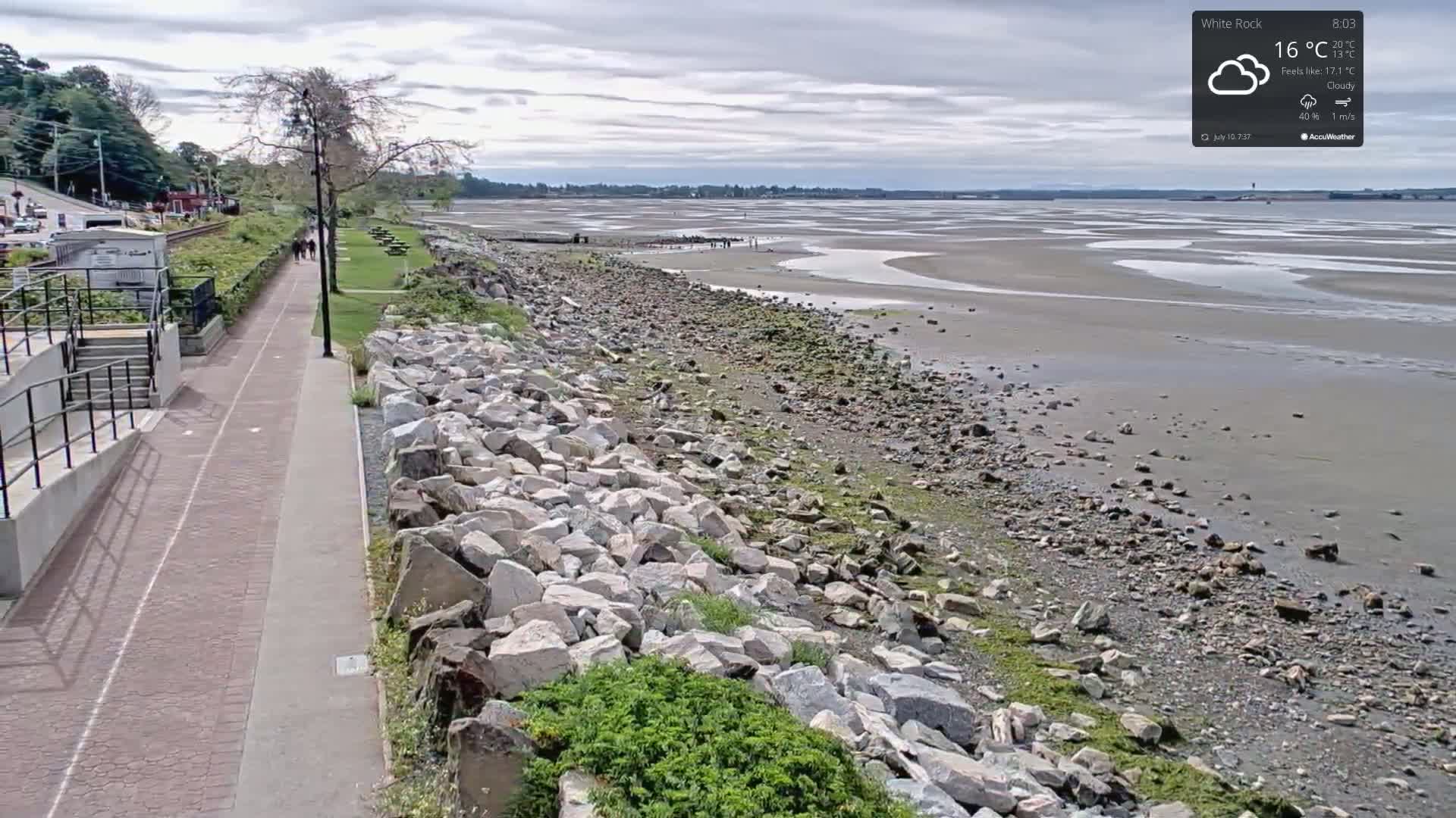White Rock East Beach Live Cam - White Rock, Metro Vancouver, British Columbia, Canada