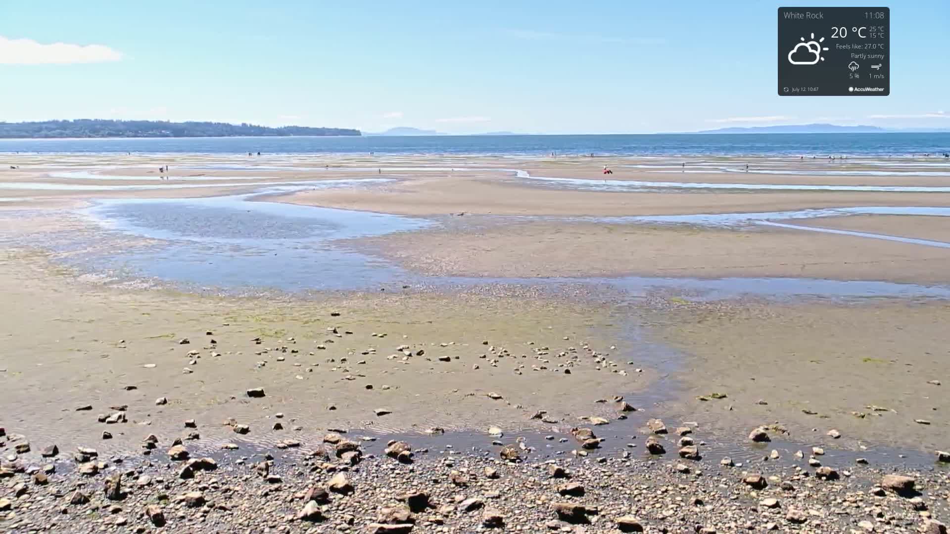 White Rock East Beach Live Cam - White Rock, Metro Vancouver, British Columbia, Canada