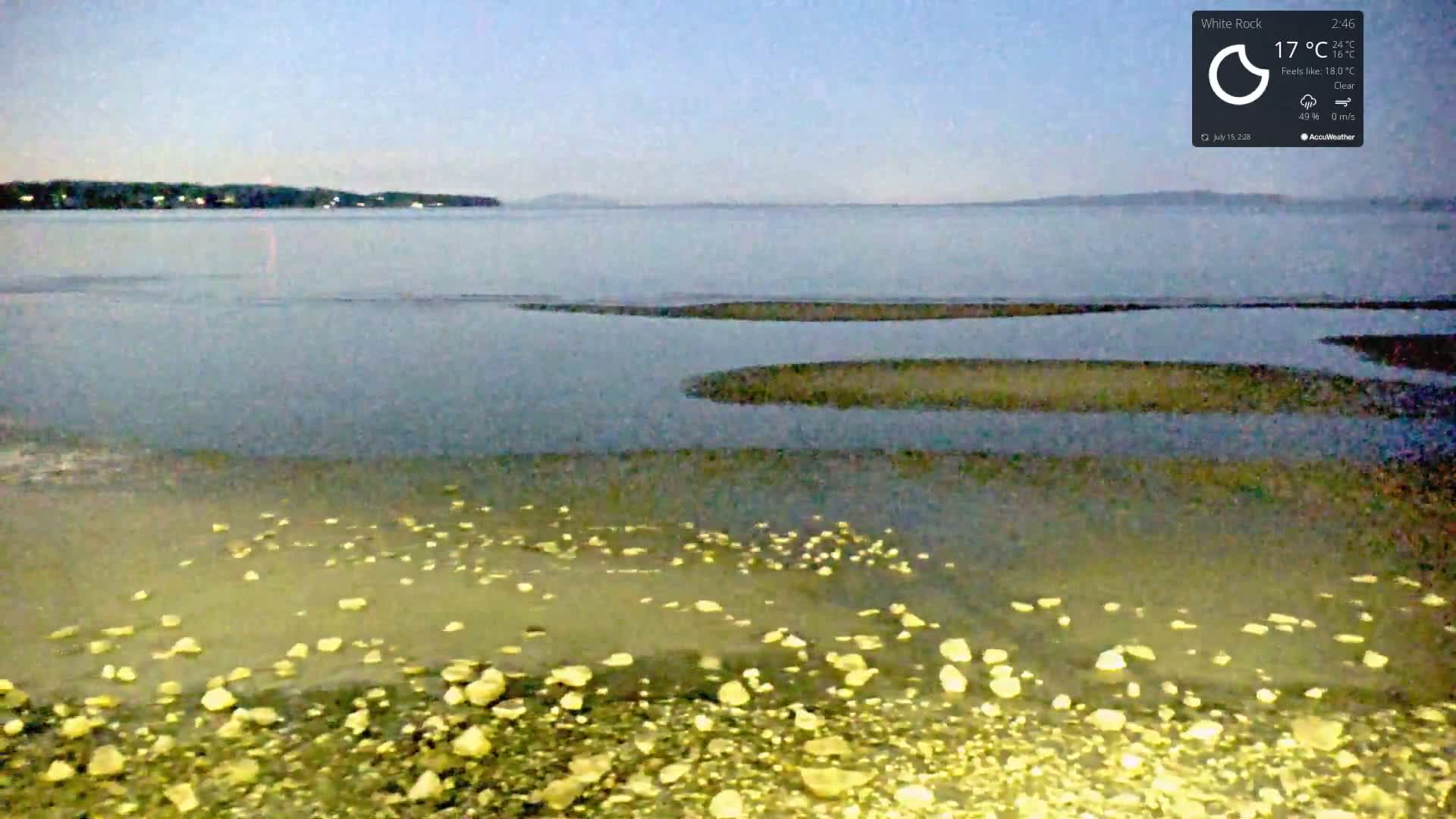 White Rock East Beach Live Cam - White Rock, Metro Vancouver, British Columbia, Canada