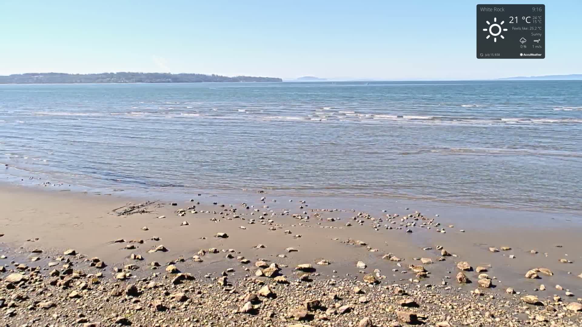 White Rock East Beach Live Cam - White Rock, Metro Vancouver, British Columbia, Canada