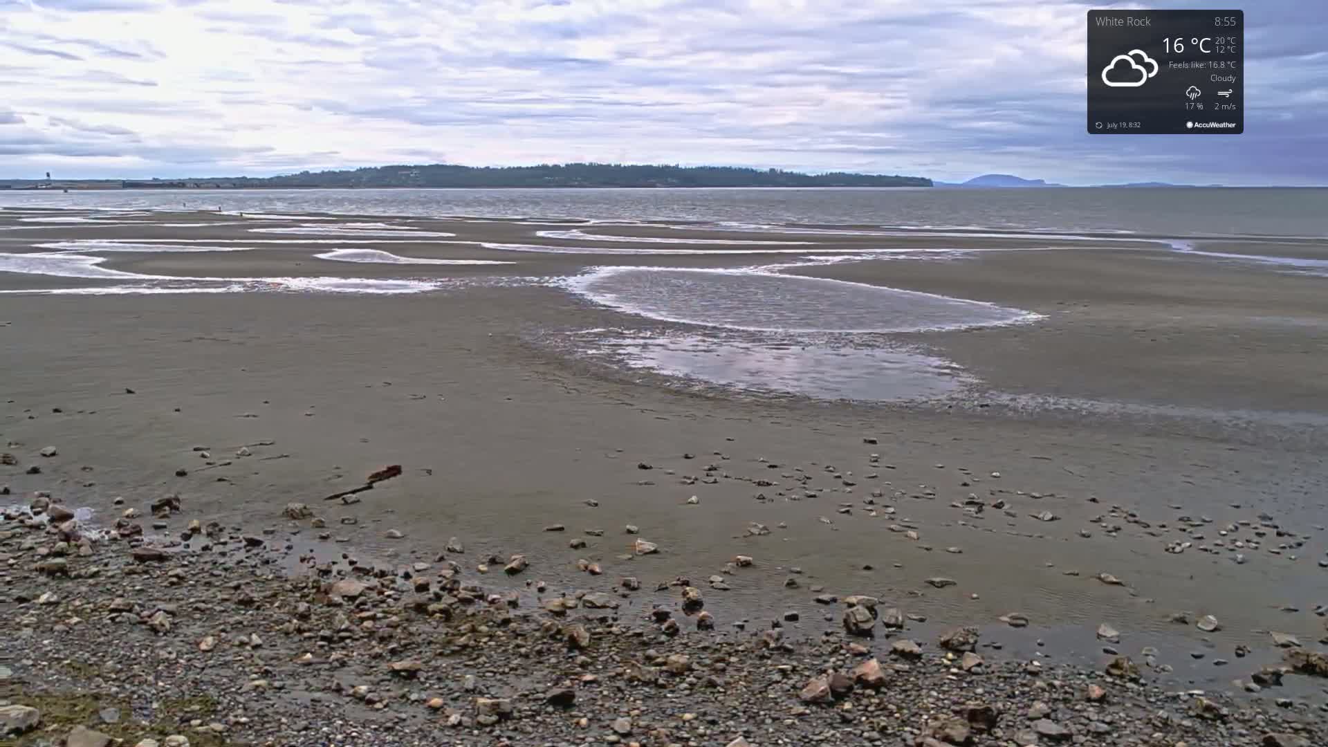 White Rock East Beach Live Cam - White Rock, Metro Vancouver, British Columbia, Canada