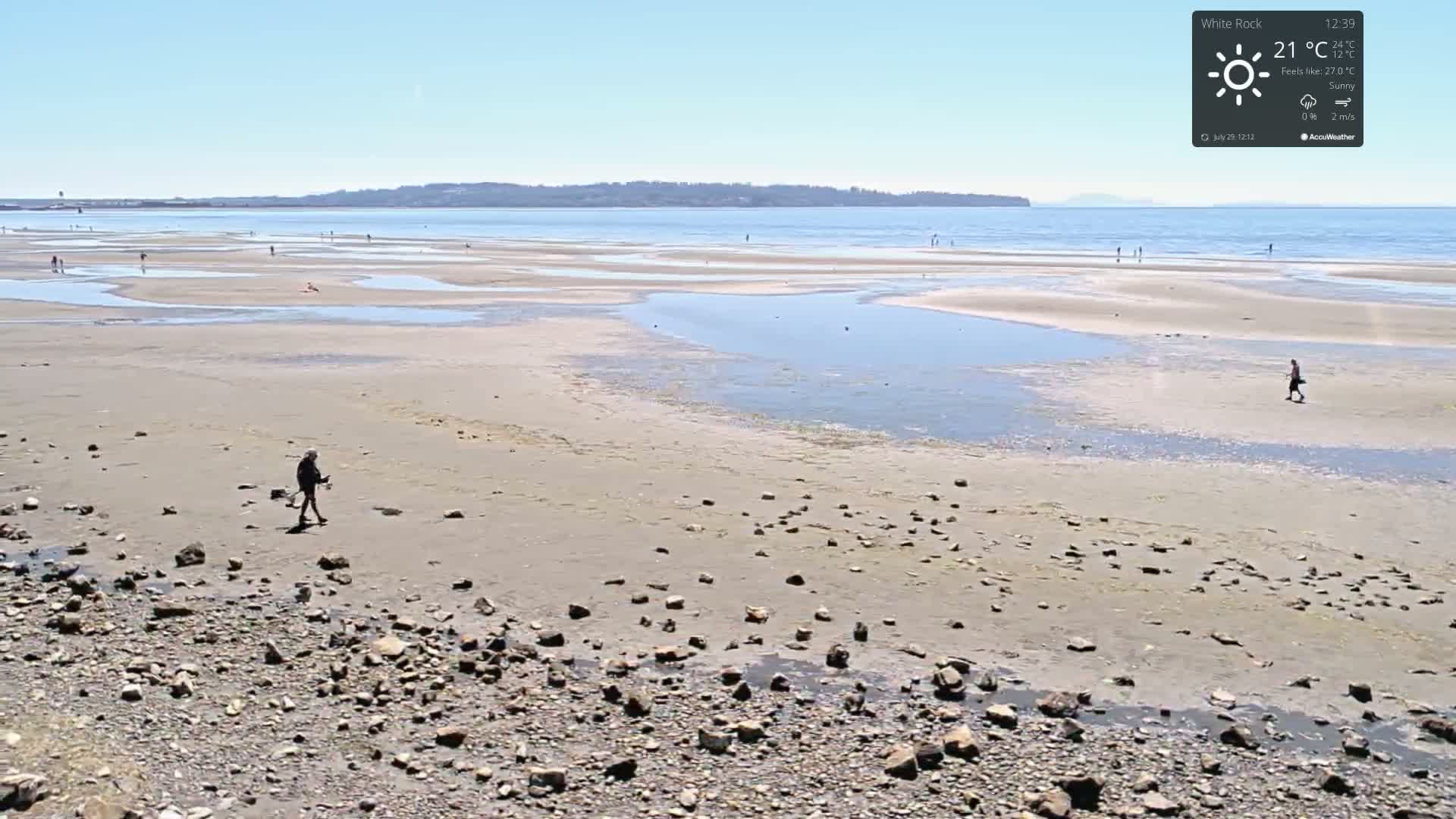 White Rock East Beach Live Cam - White Rock, Metro Vancouver, British Columbia, Canada