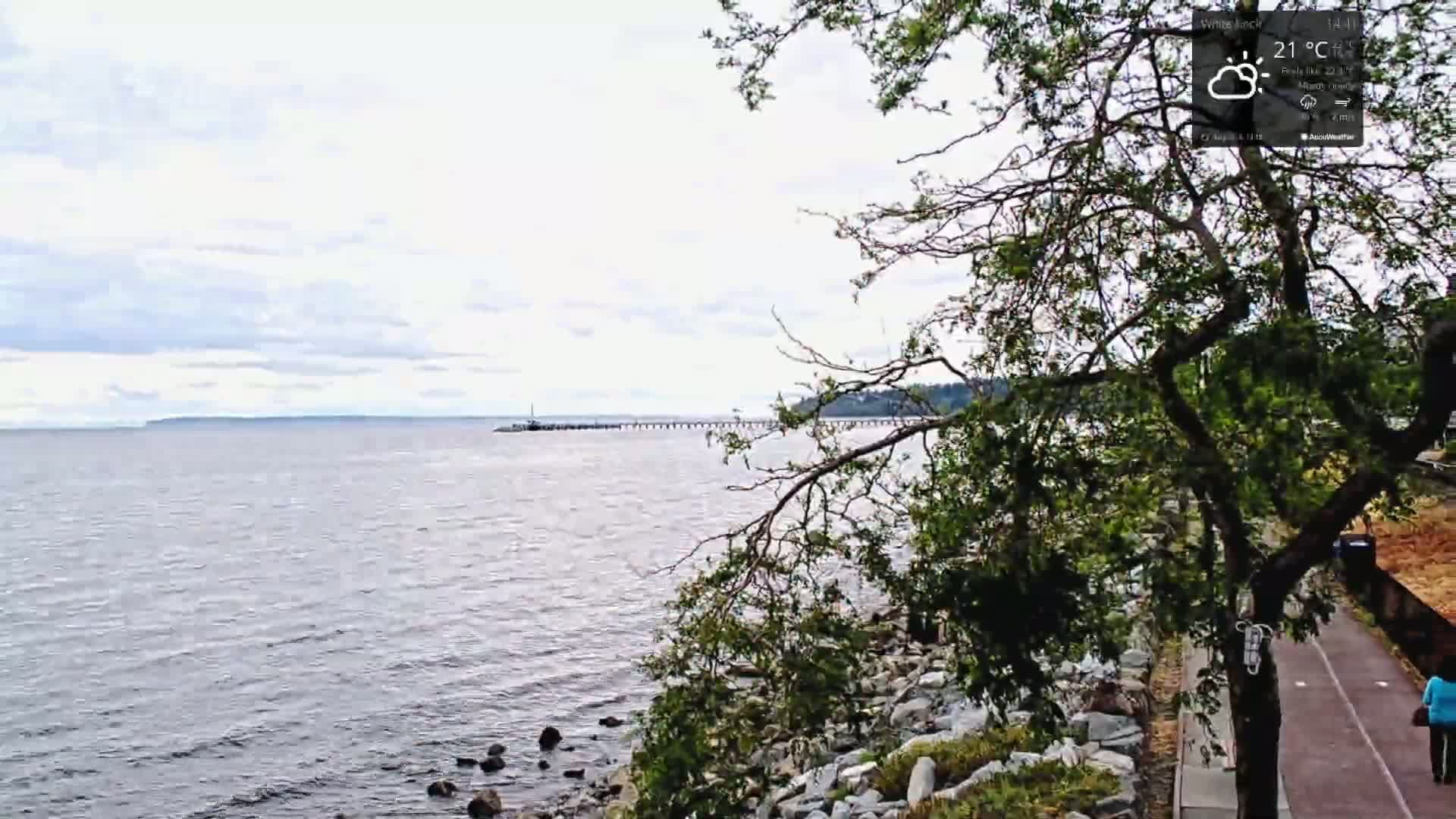 White Rock East Beach Live Cam - White Rock, Metro Vancouver, British Columbia, Canada