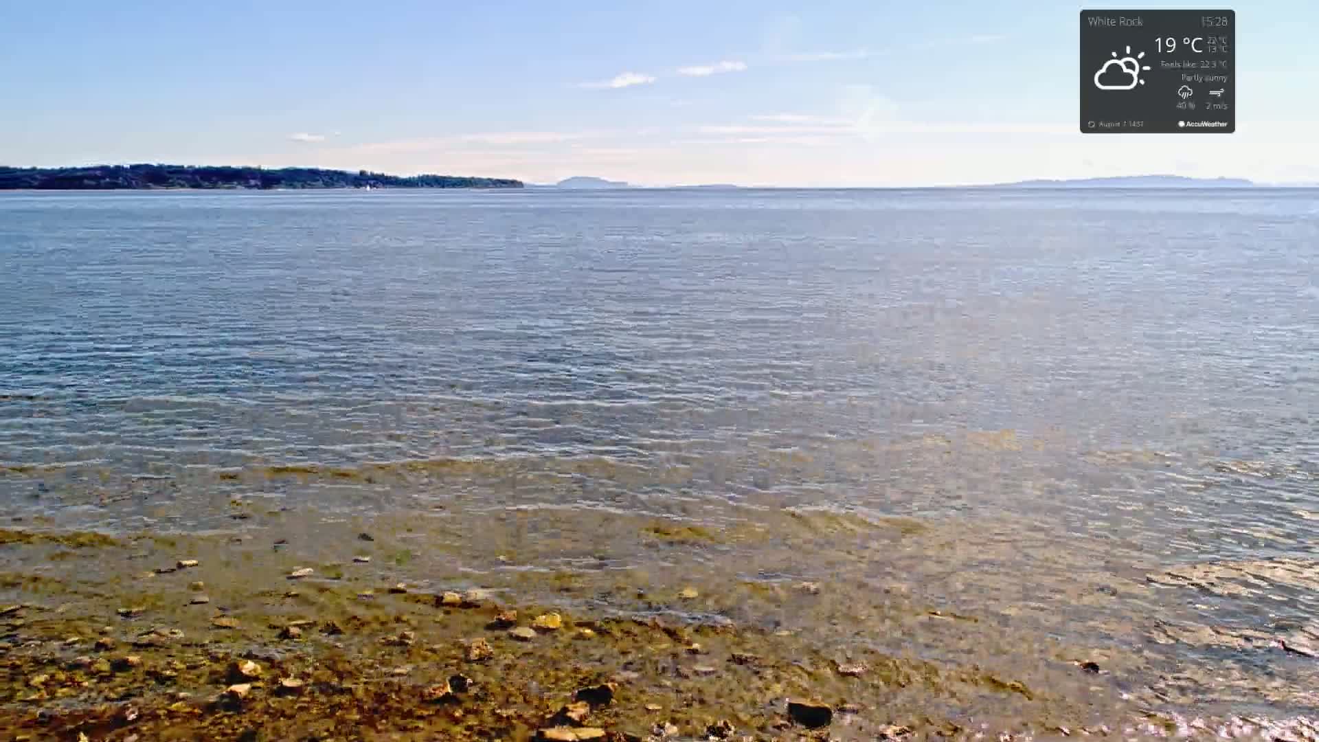 White Rock East Beach Live Cam - White Rock, Metro Vancouver, British Columbia, Canada