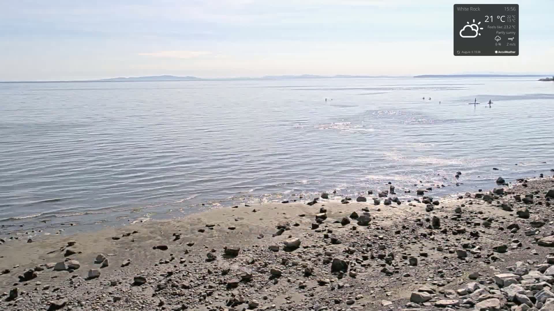 White Rock East Beach Live Cam - White Rock, Metro Vancouver, British Columbia, Canada
