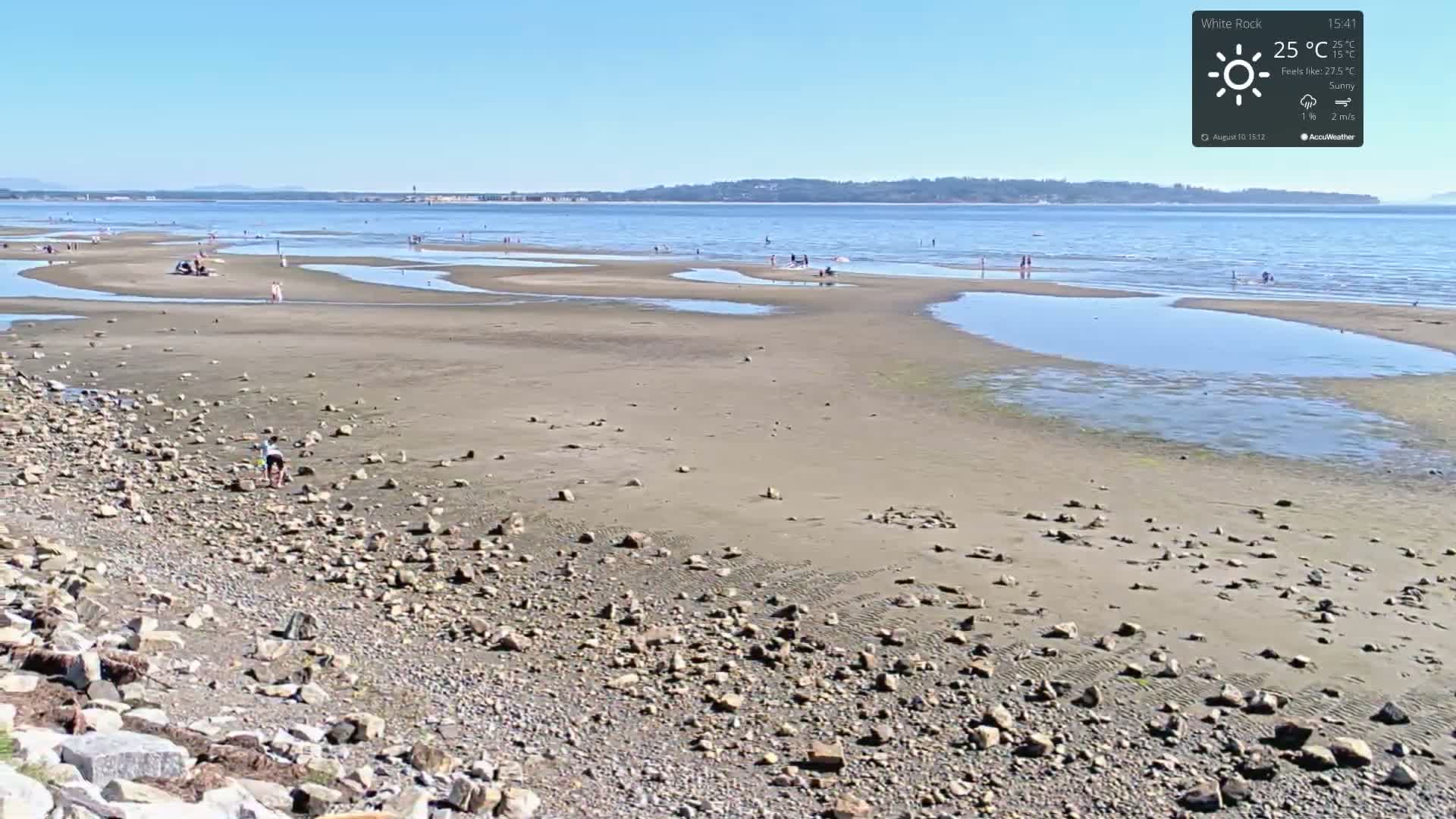 White Rock East Beach Live Cam - White Rock, Metro Vancouver, British Columbia, Canada